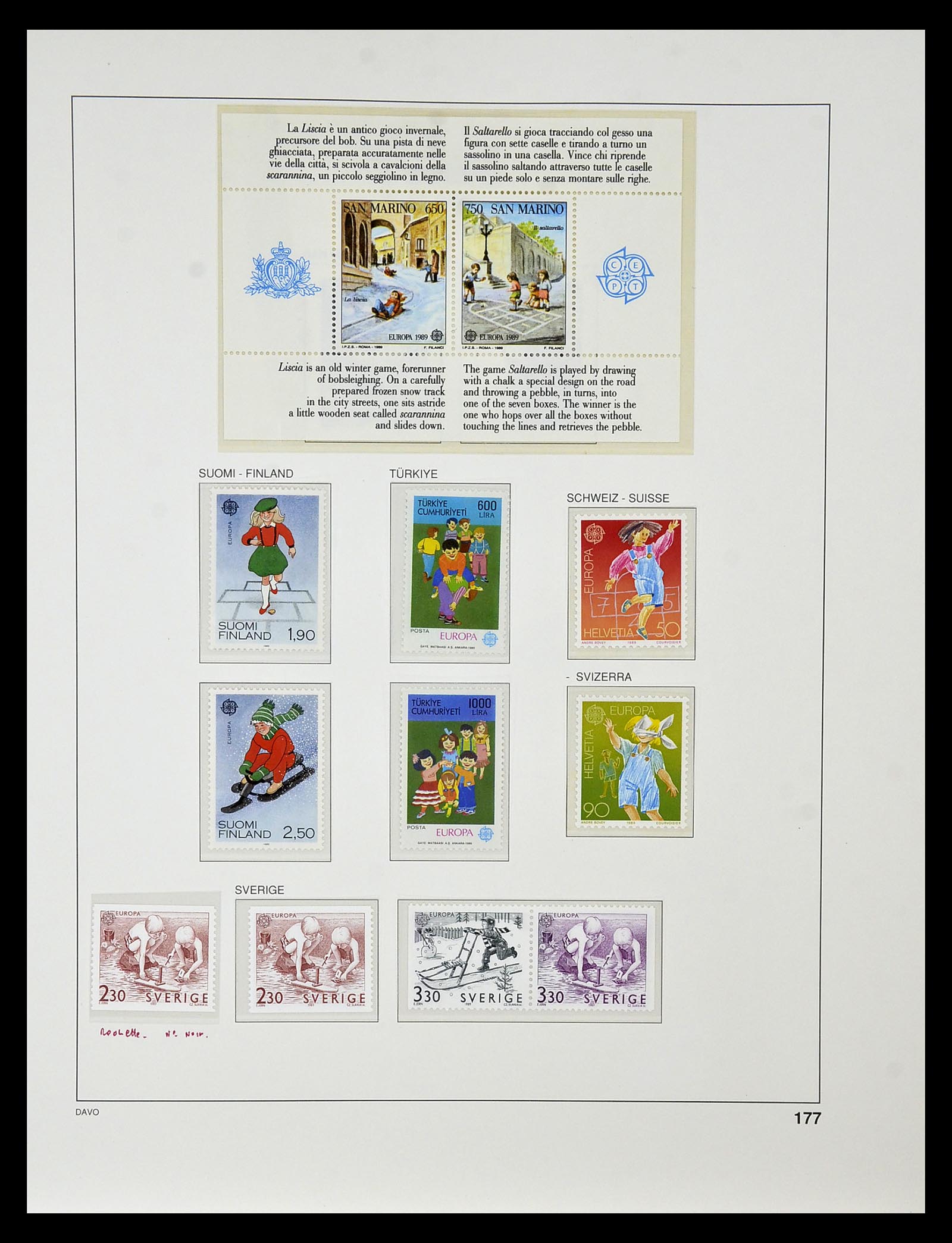 34838 267 - Postzegelverzameling 34838 Europa CEPT 1956-1998.