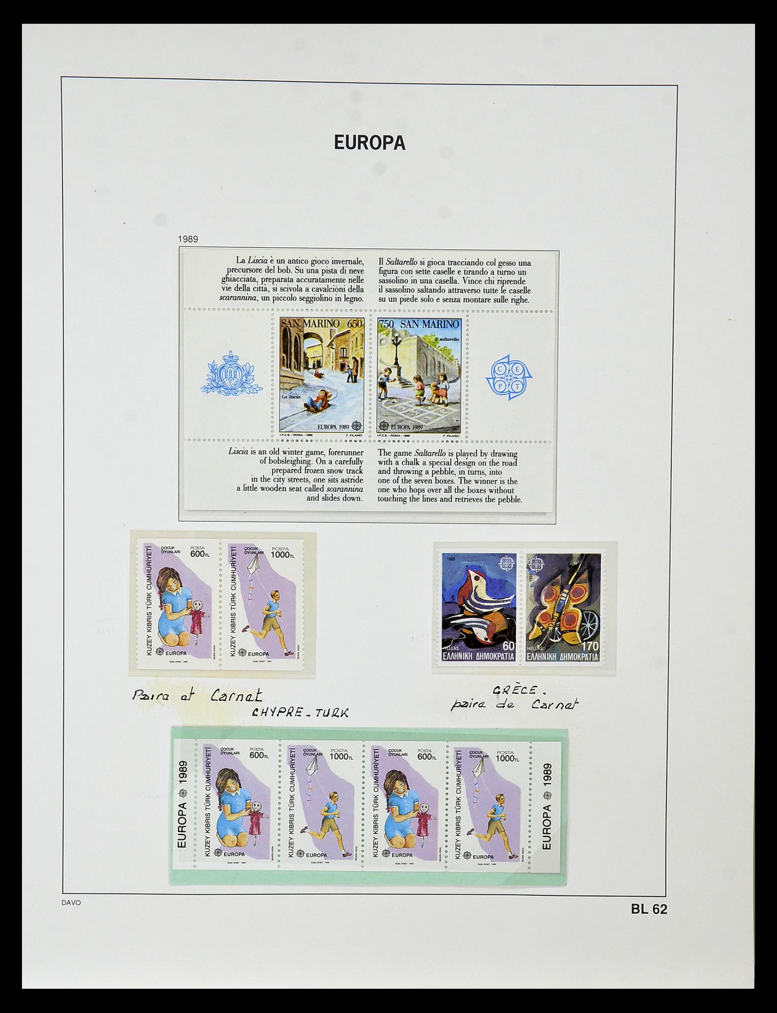 34838 272 - Postzegelverzameling 34838 Europa CEPT 1956-1998.