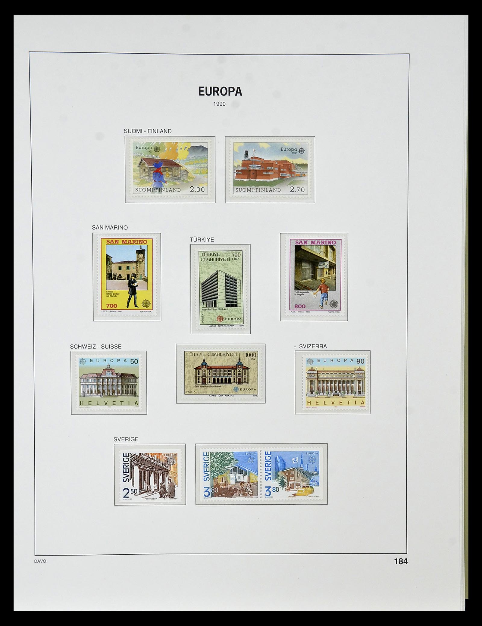 34838 283 - Postzegelverzameling 34838 Europa CEPT 1956-1998.