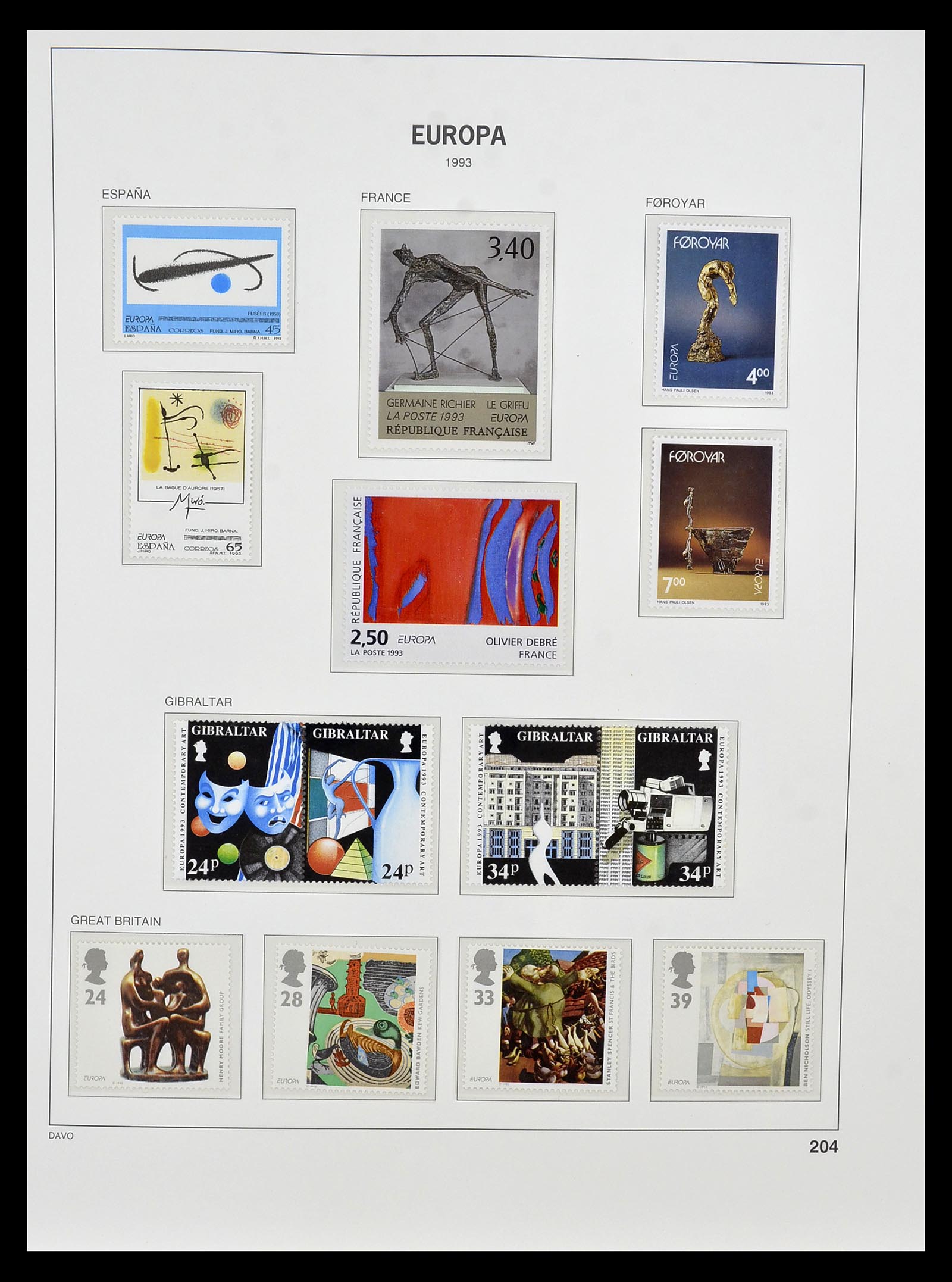 34838 336 - Postzegelverzameling 34838 Europa CEPT 1956-1998.