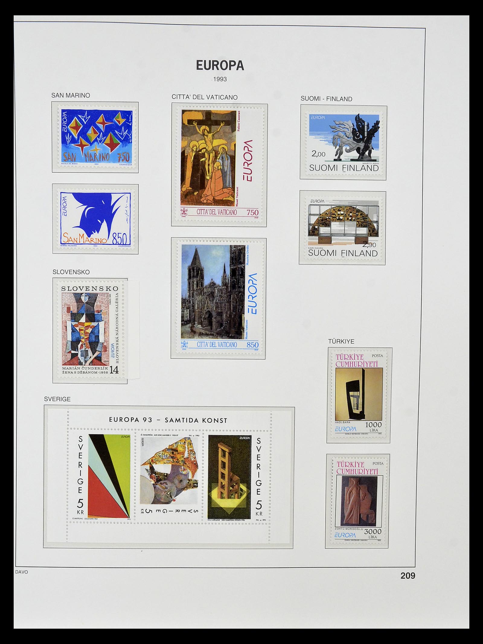34838 341 - Postzegelverzameling 34838 Europa CEPT 1956-1998.