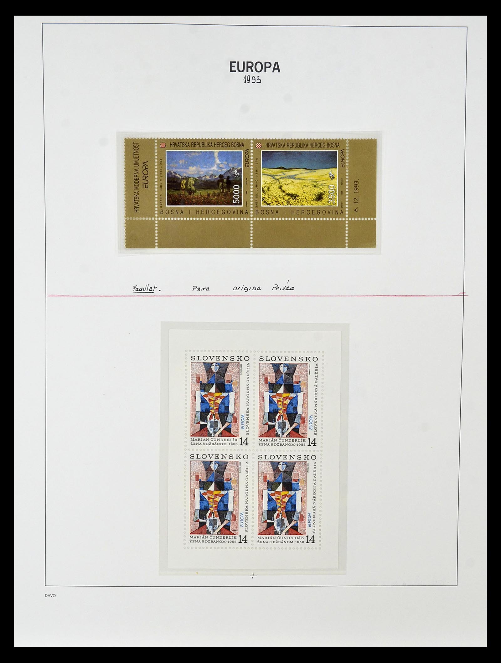 34838 353 - Postzegelverzameling 34838 Europa CEPT 1956-1998.