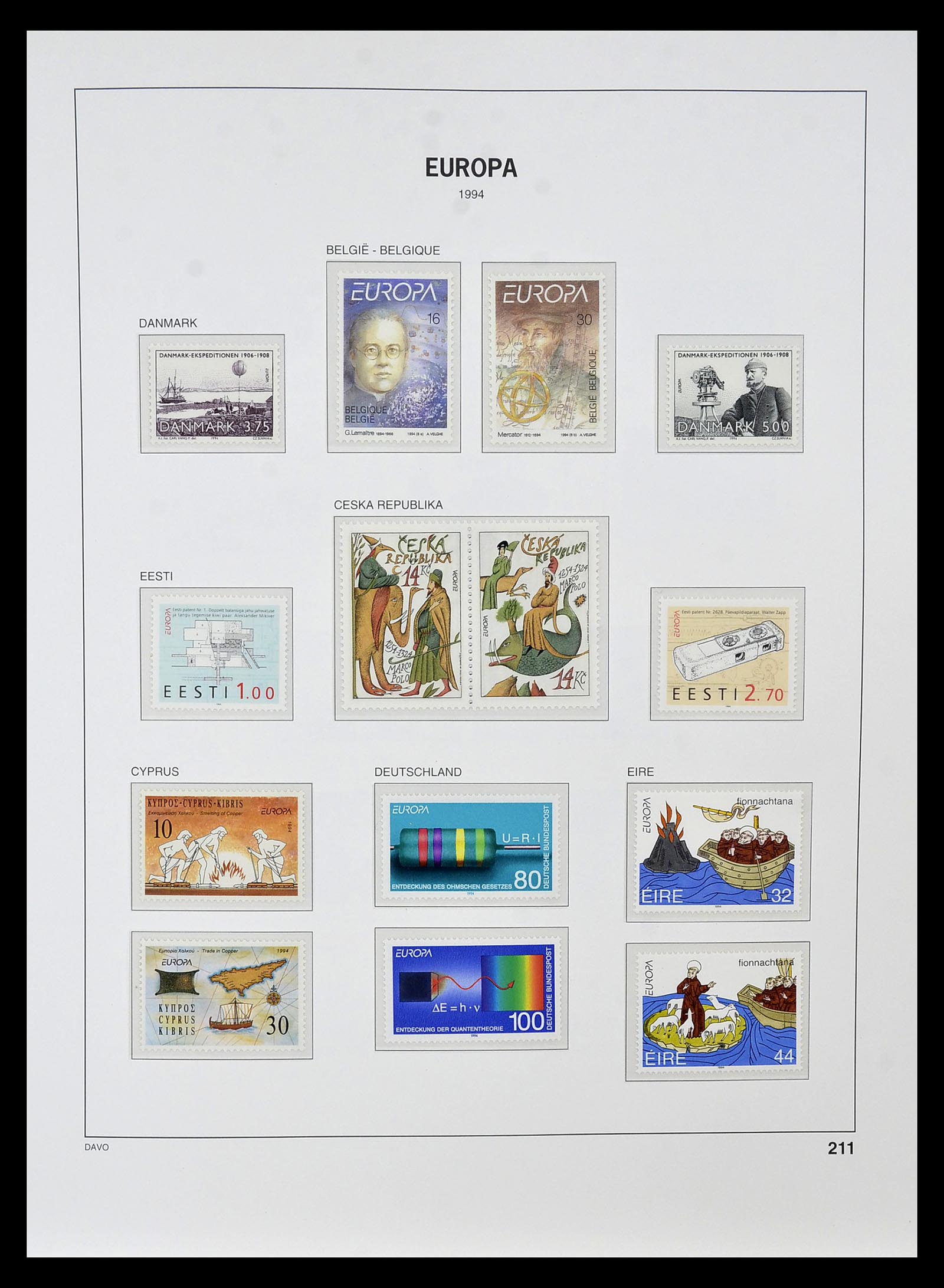 34838 356 - Postzegelverzameling 34838 Europa CEPT 1956-1998.