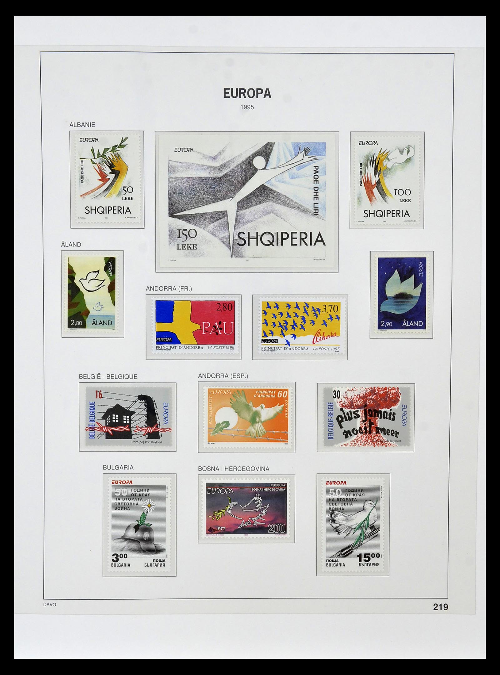 34838 375 - Postzegelverzameling 34838 Europa CEPT 1956-1998.