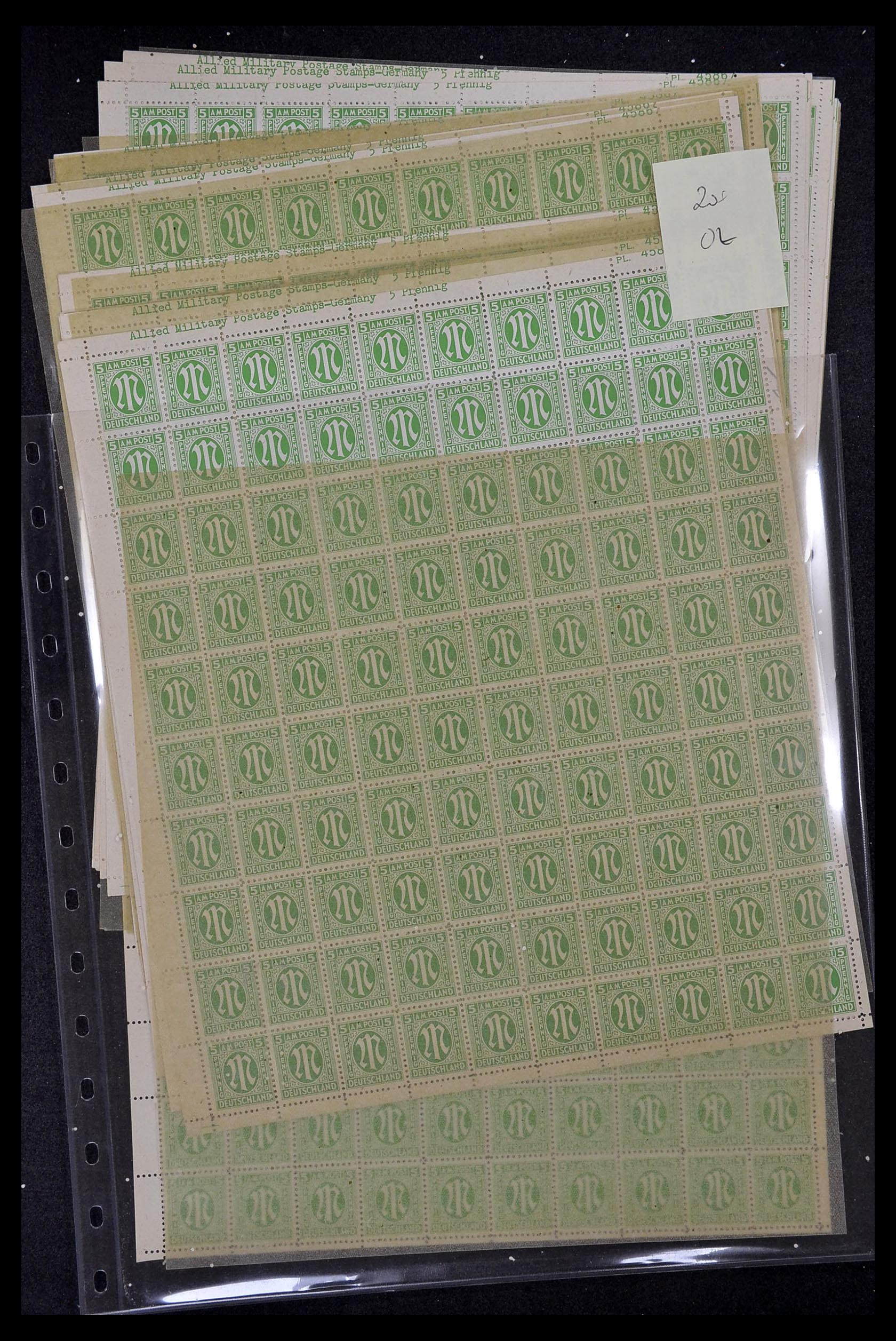 34886 106 - Postzegelverzameling 34886 Geallieerde bezetting 1945.