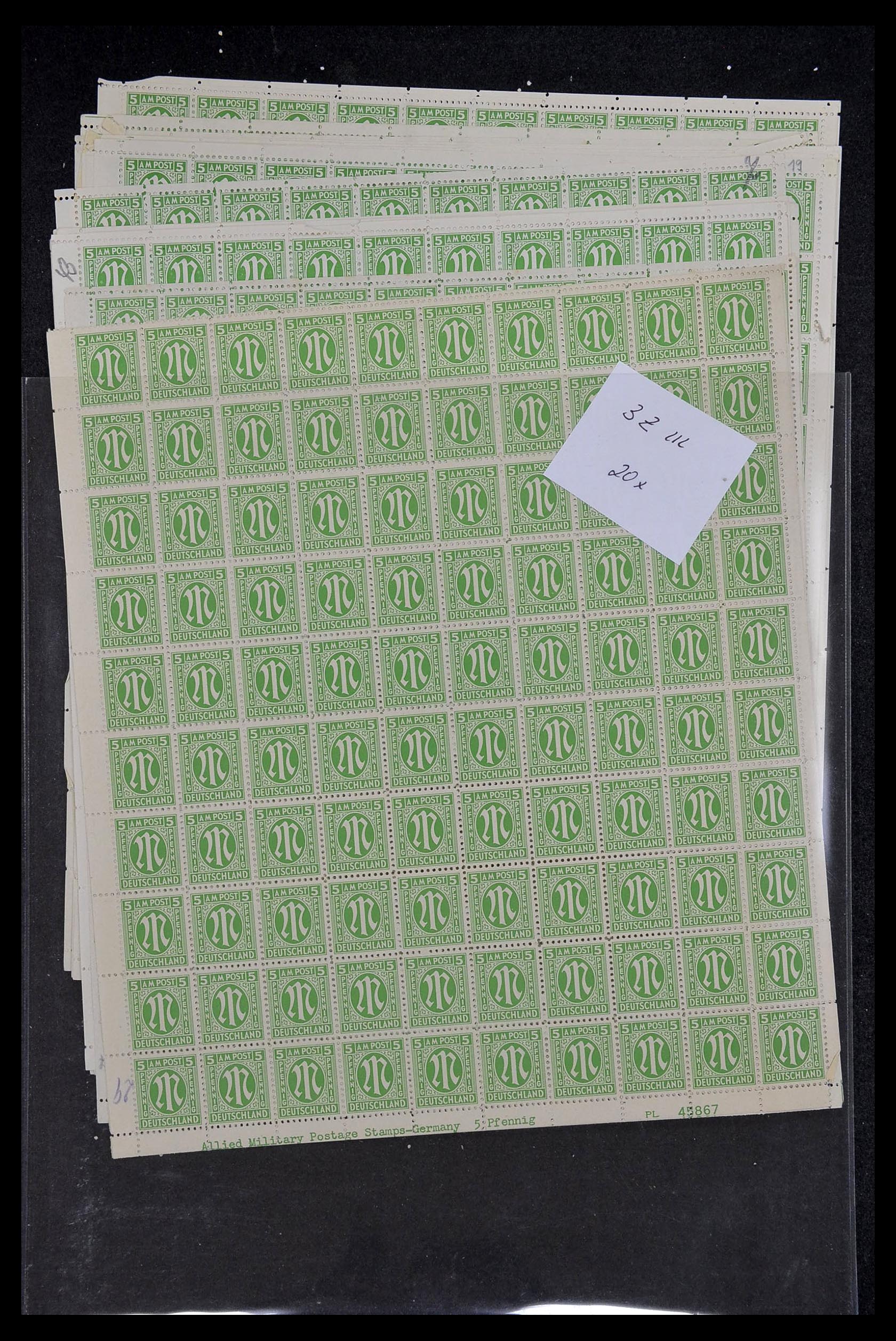 34886 109 - Postzegelverzameling 34886 Geallieerde bezetting 1945.
