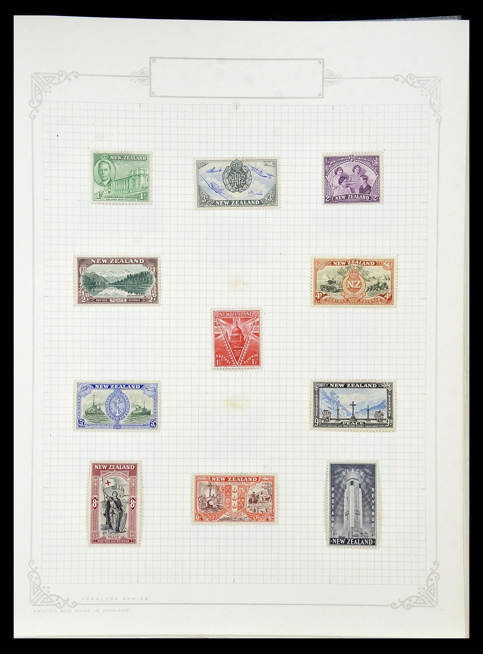 34901 202 - Postzegelverzameling 34901 Nieuw Zeeland 1862-1970.
