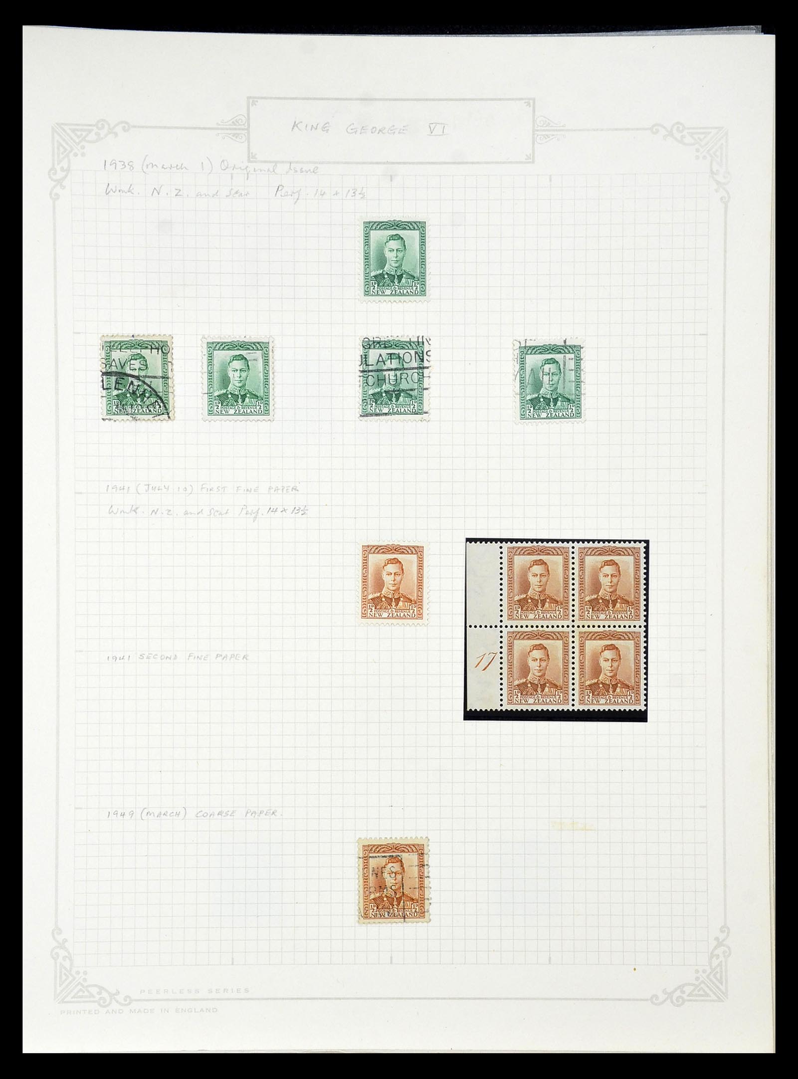 34901 204 - Postzegelverzameling 34901 Nieuw Zeeland 1862-1970.