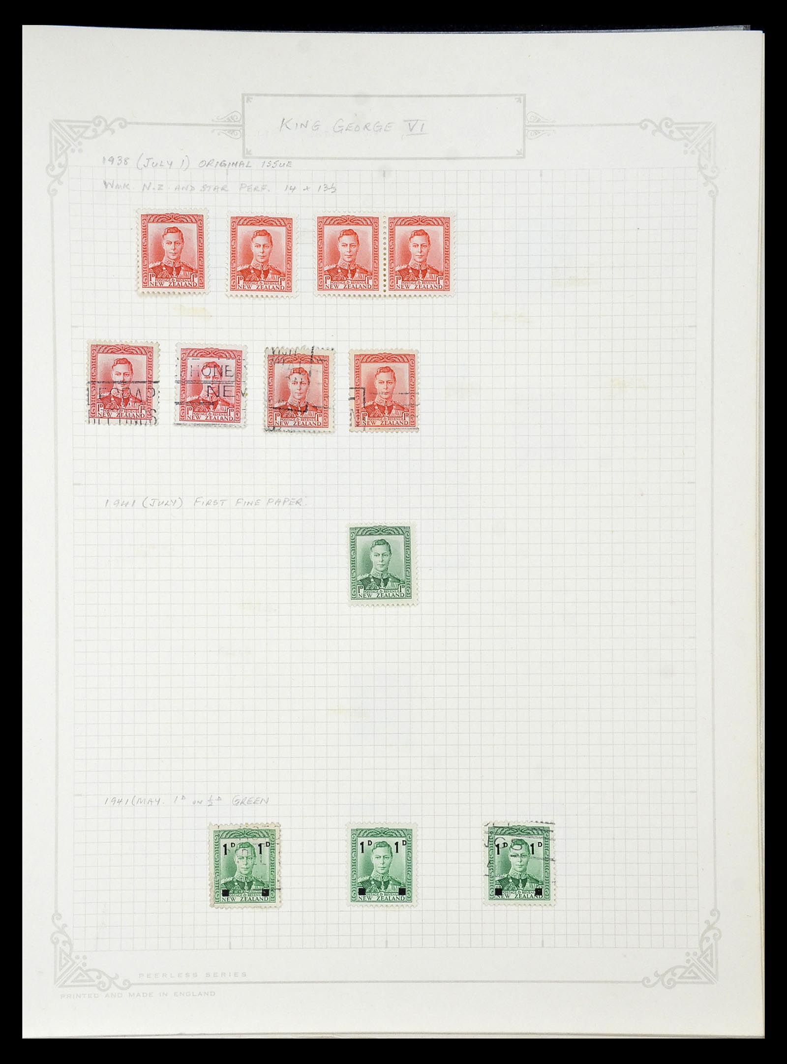 34901 205 - Postzegelverzameling 34901 Nieuw Zeeland 1862-1970.