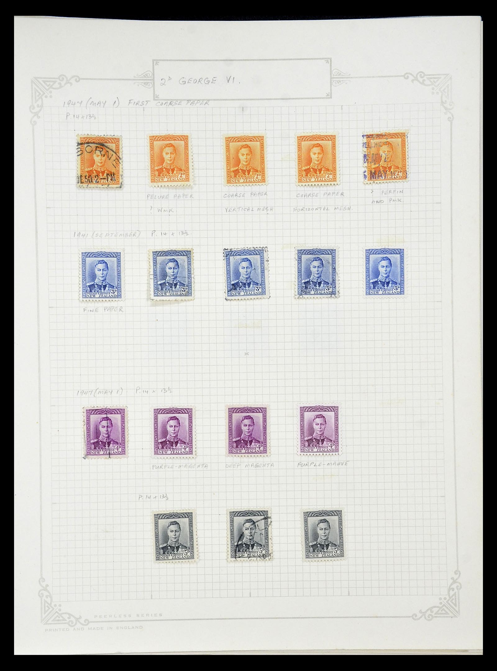 34901 207 - Postzegelverzameling 34901 Nieuw Zeeland 1862-1970.