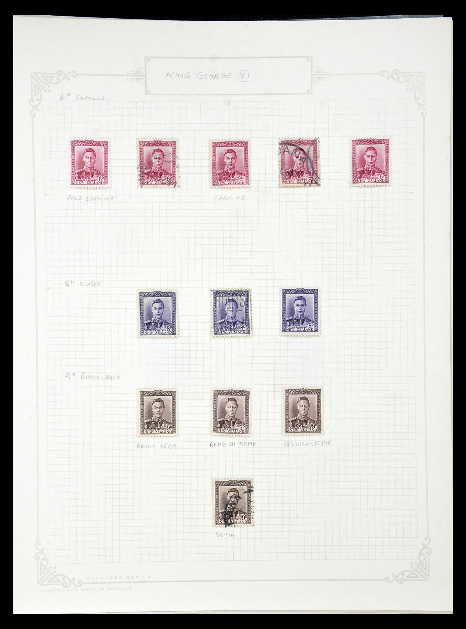 34901 208 - Postzegelverzameling 34901 Nieuw Zeeland 1862-1970.
