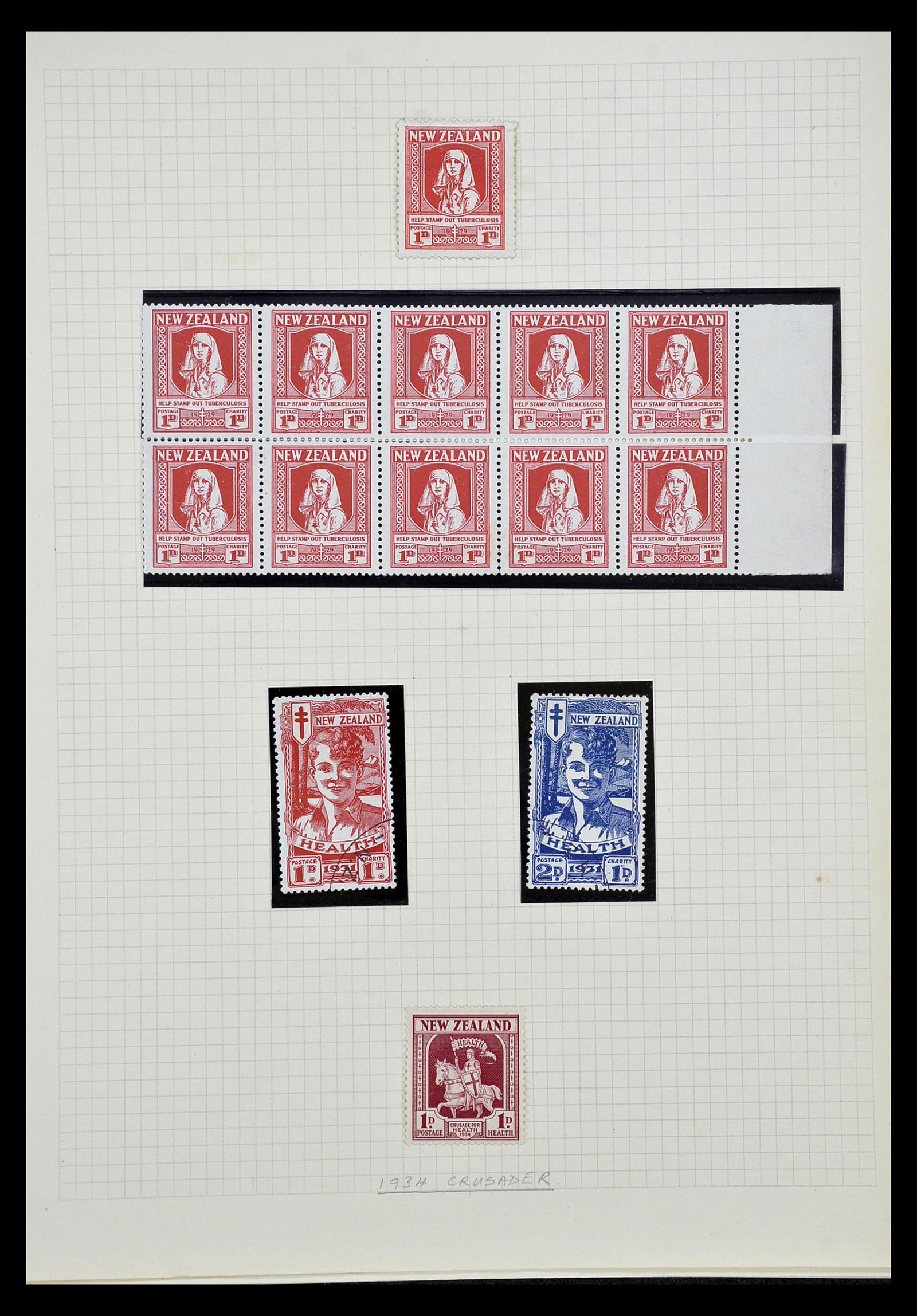 34901 217 - Postzegelverzameling 34901 Nieuw Zeeland 1862-1970.