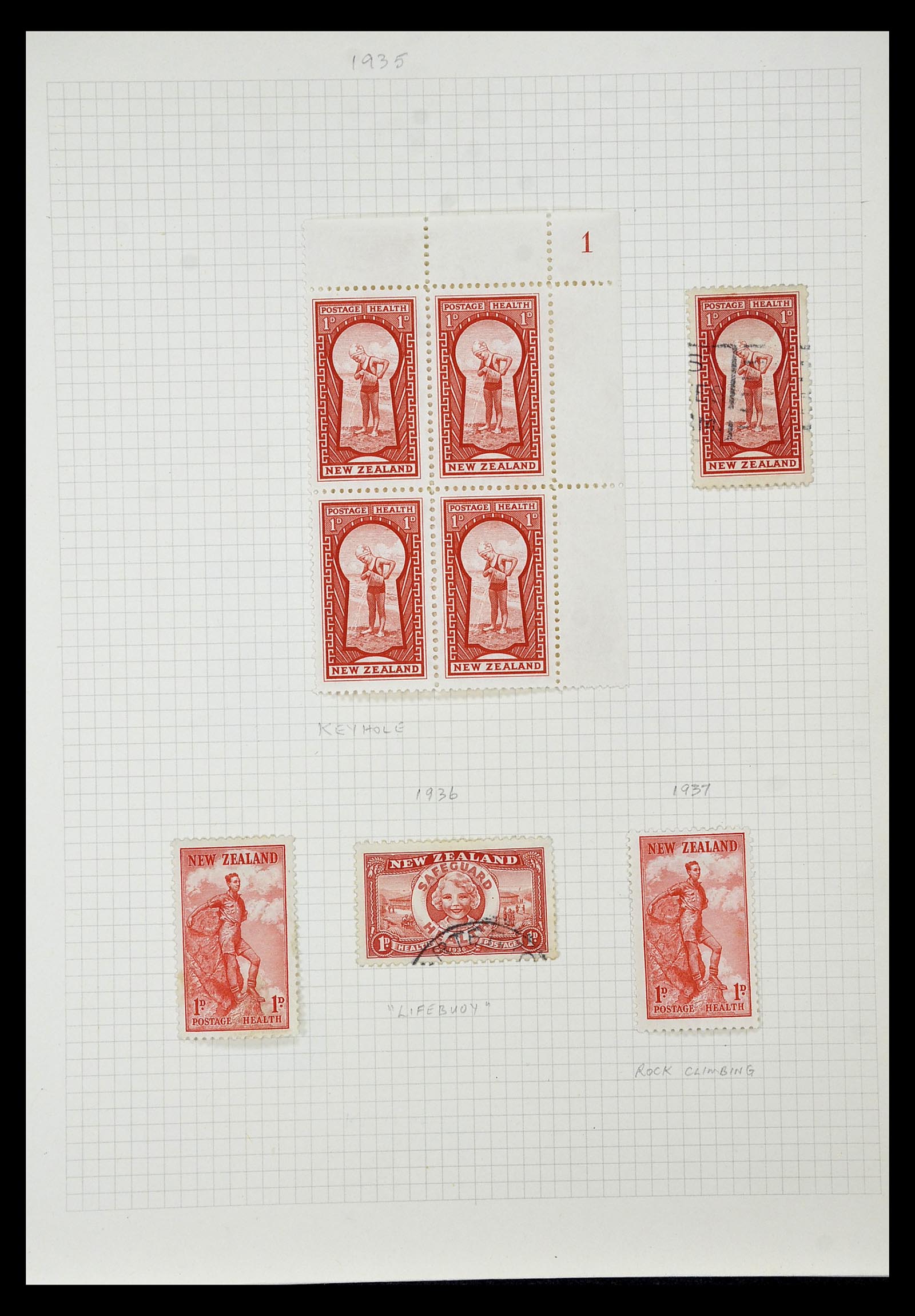 34901 218 - Postzegelverzameling 34901 Nieuw Zeeland 1862-1970.
