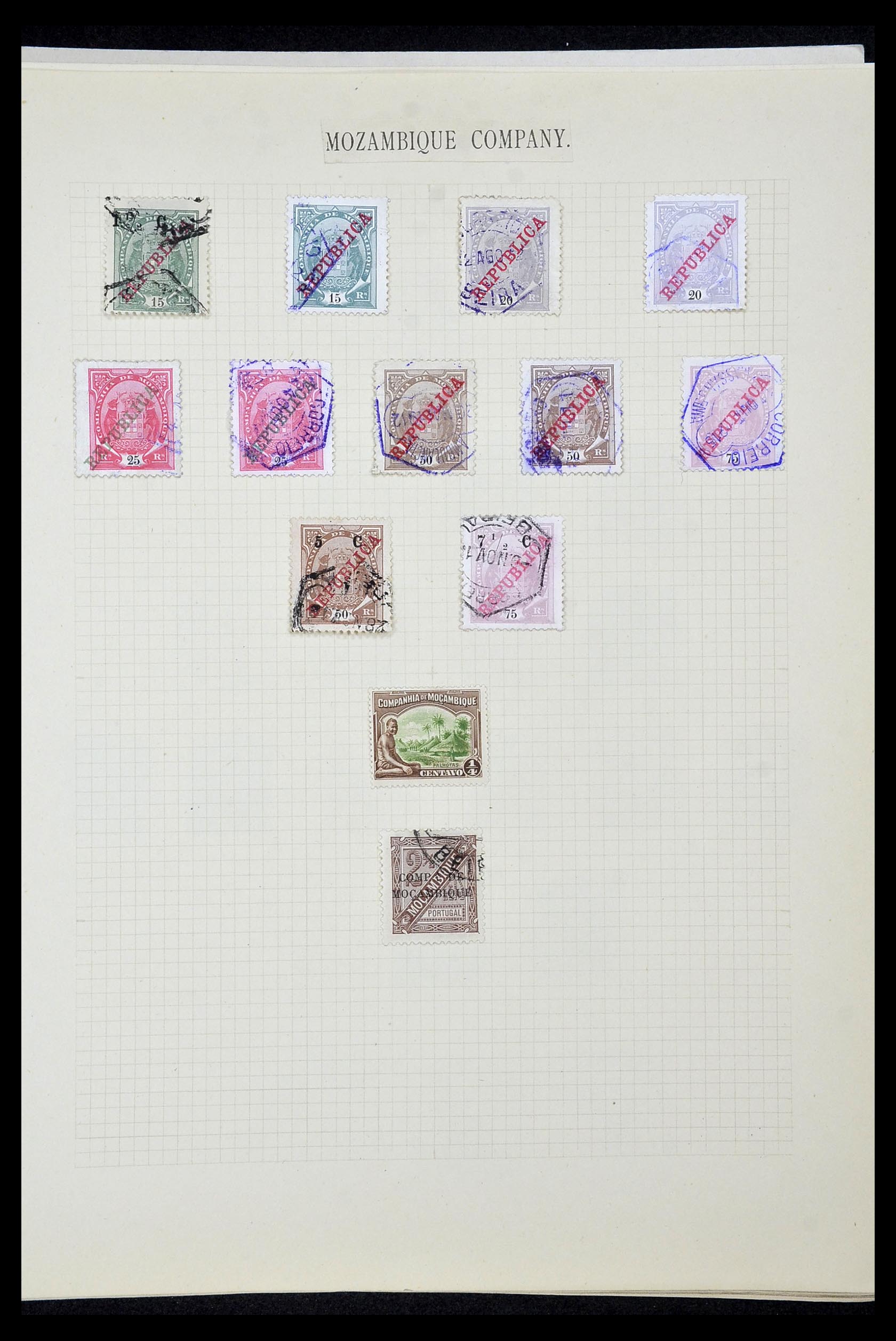 34922 091 - Postzegelverzameling 34922 Portugese koloniën 1871-1951.