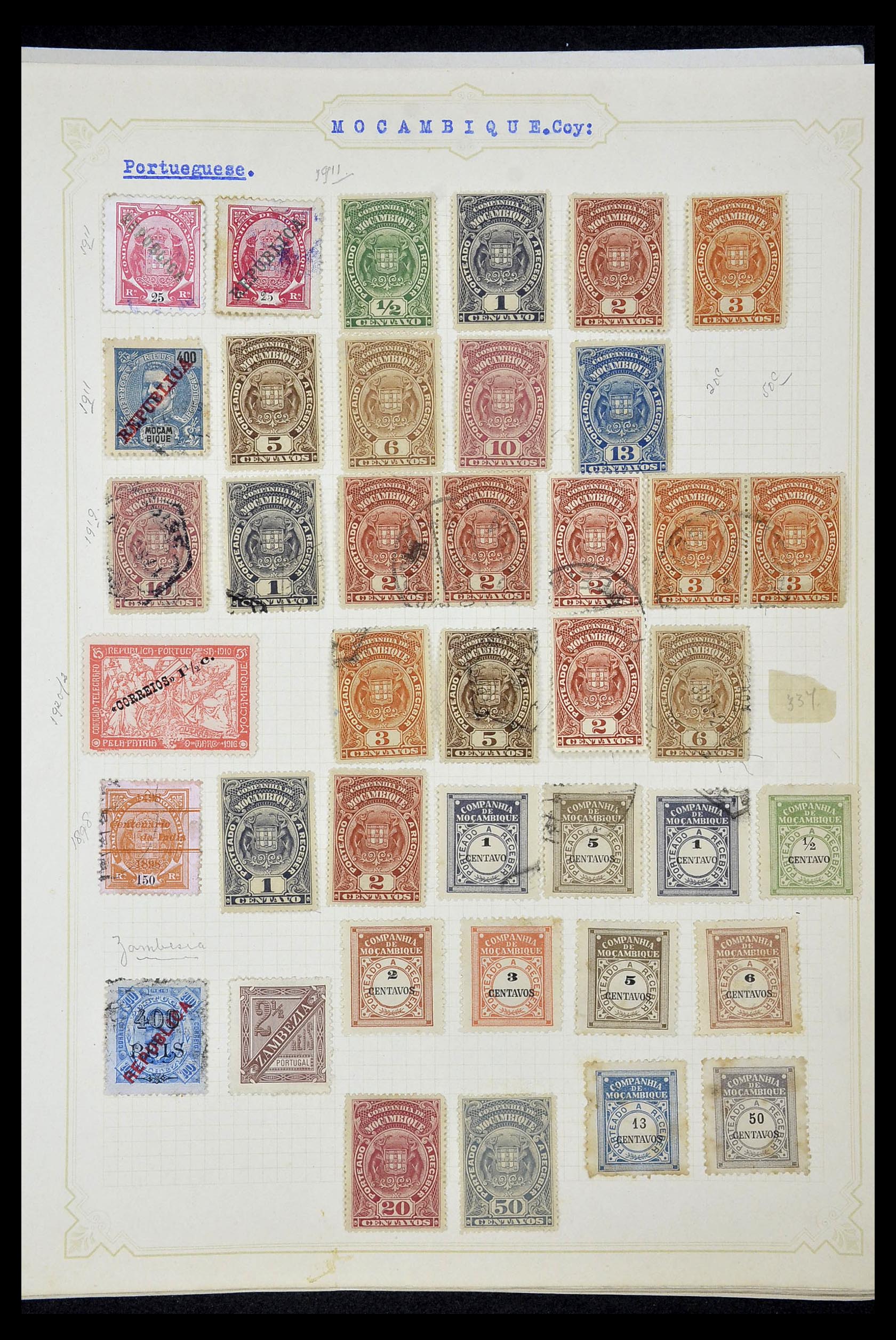34922 094 - Postzegelverzameling 34922 Portugese koloniën 1871-1951.