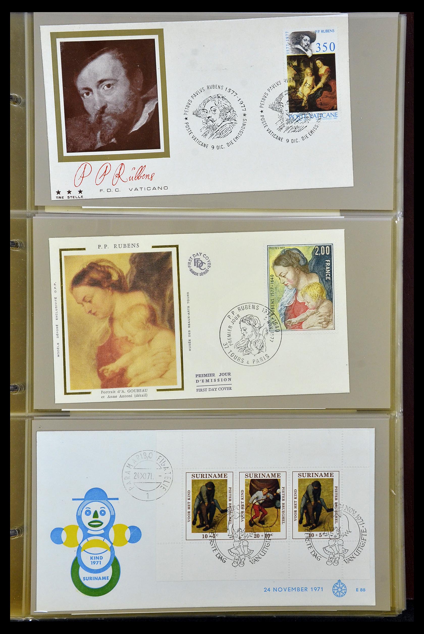 34956 005 - Postzegelverzameling 34956 Wereld brieven/FDC's 1880-1980.