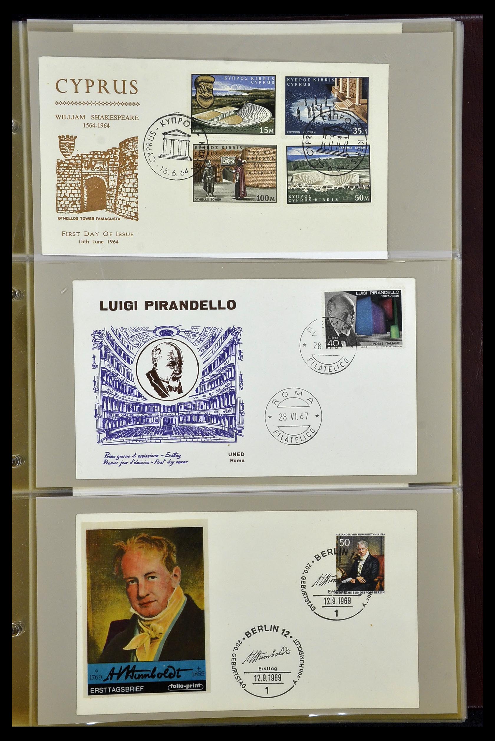 34956 009 - Postzegelverzameling 34956 Wereld brieven/FDC's 1880-1980.