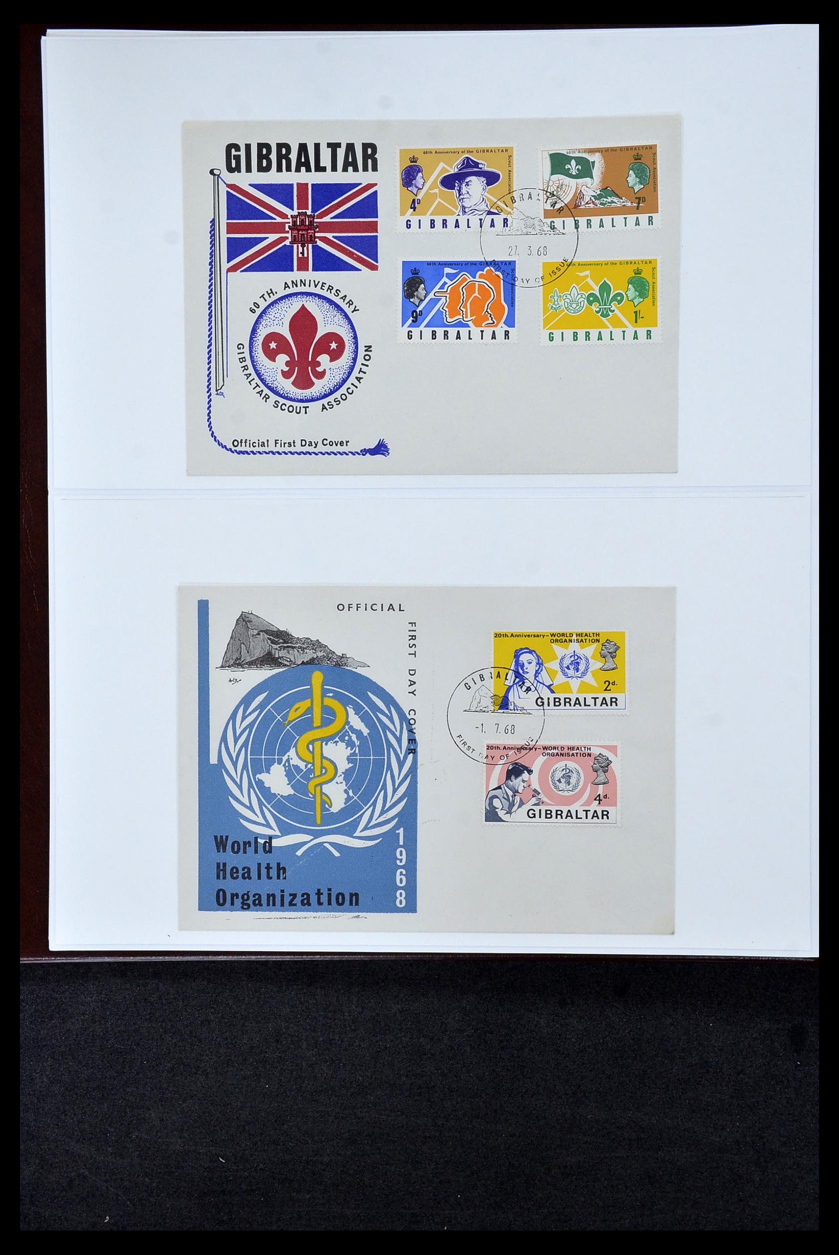34956 101 - Postzegelverzameling 34956 Wereld brieven/FDC's 1880-1980.