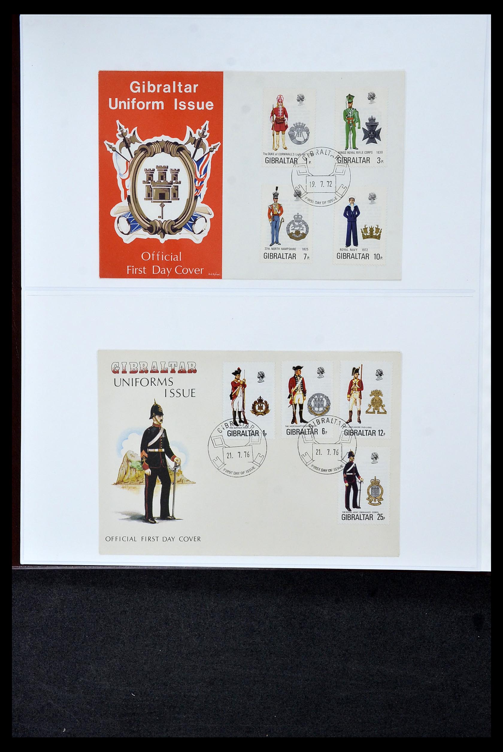 34956 105 - Postzegelverzameling 34956 Wereld brieven/FDC's 1880-1980.