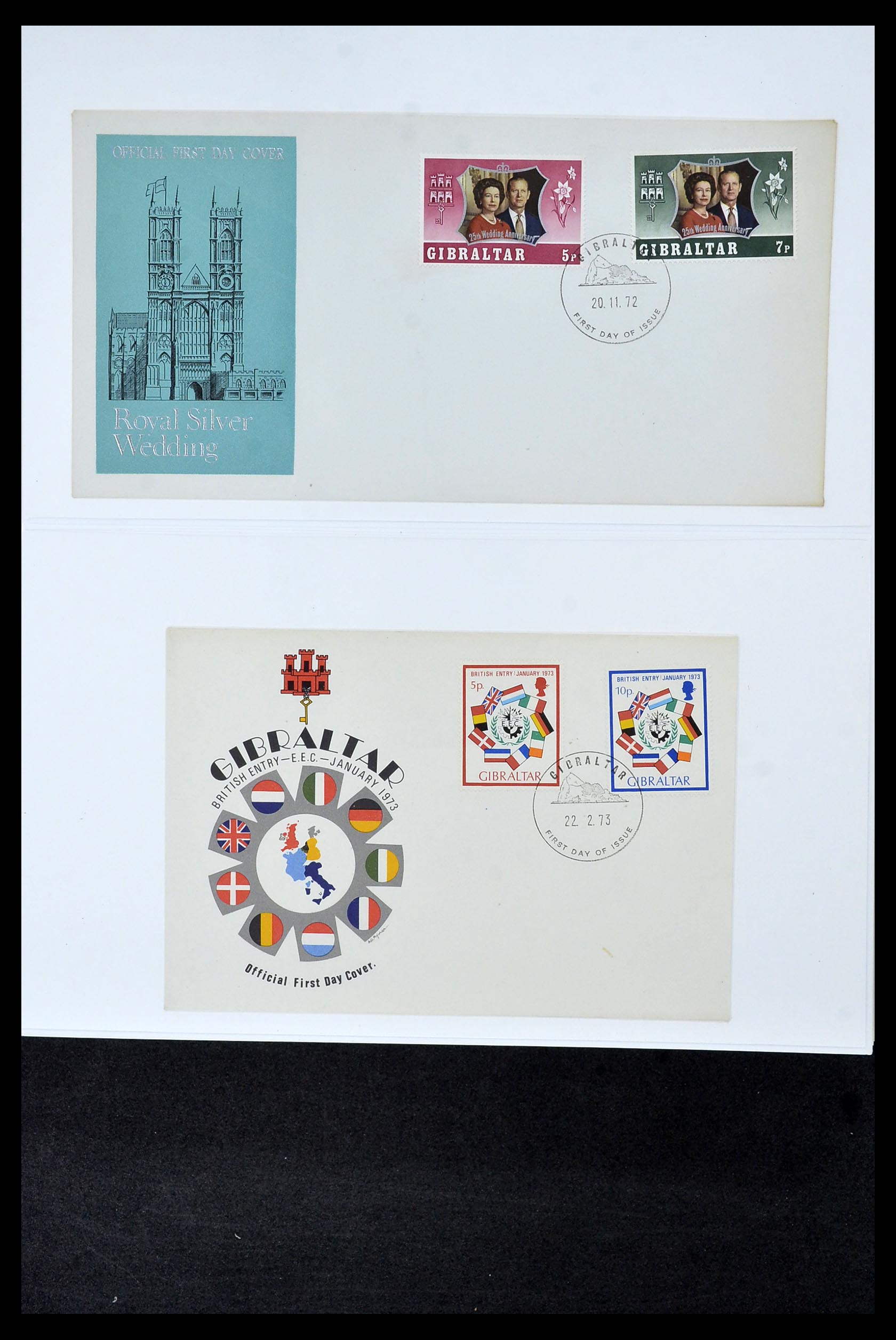 34956 108 - Postzegelverzameling 34956 Wereld brieven/FDC's 1880-1980.