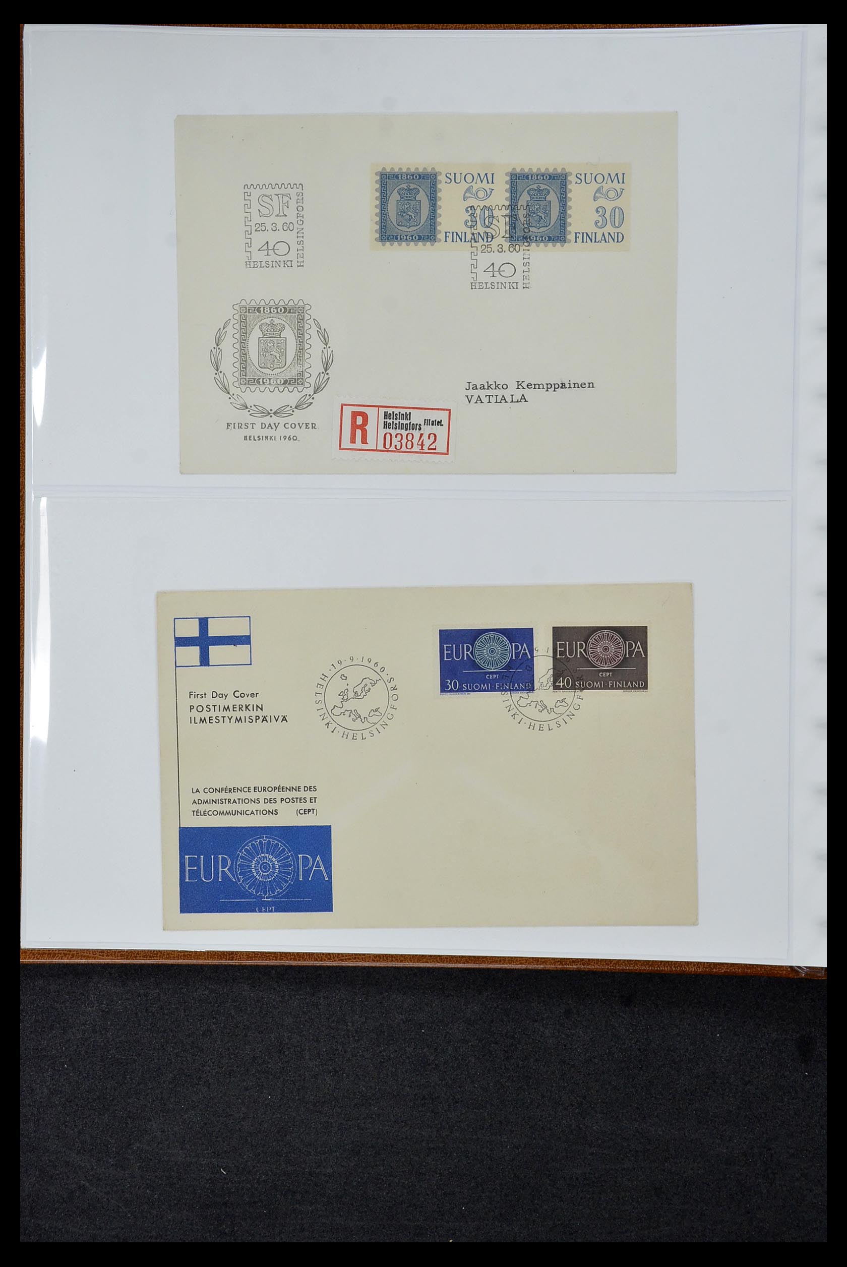 34956 151 - Postzegelverzameling 34956 Wereld brieven/FDC's 1880-1980.