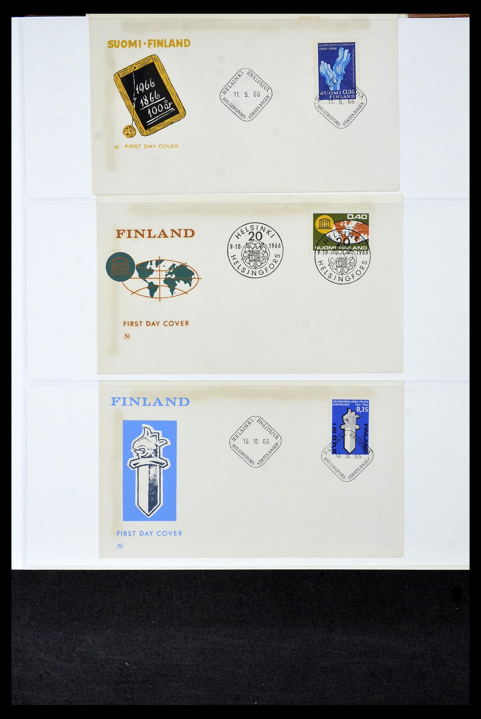 34956 153 - Postzegelverzameling 34956 Wereld brieven/FDC's 1880-1980.