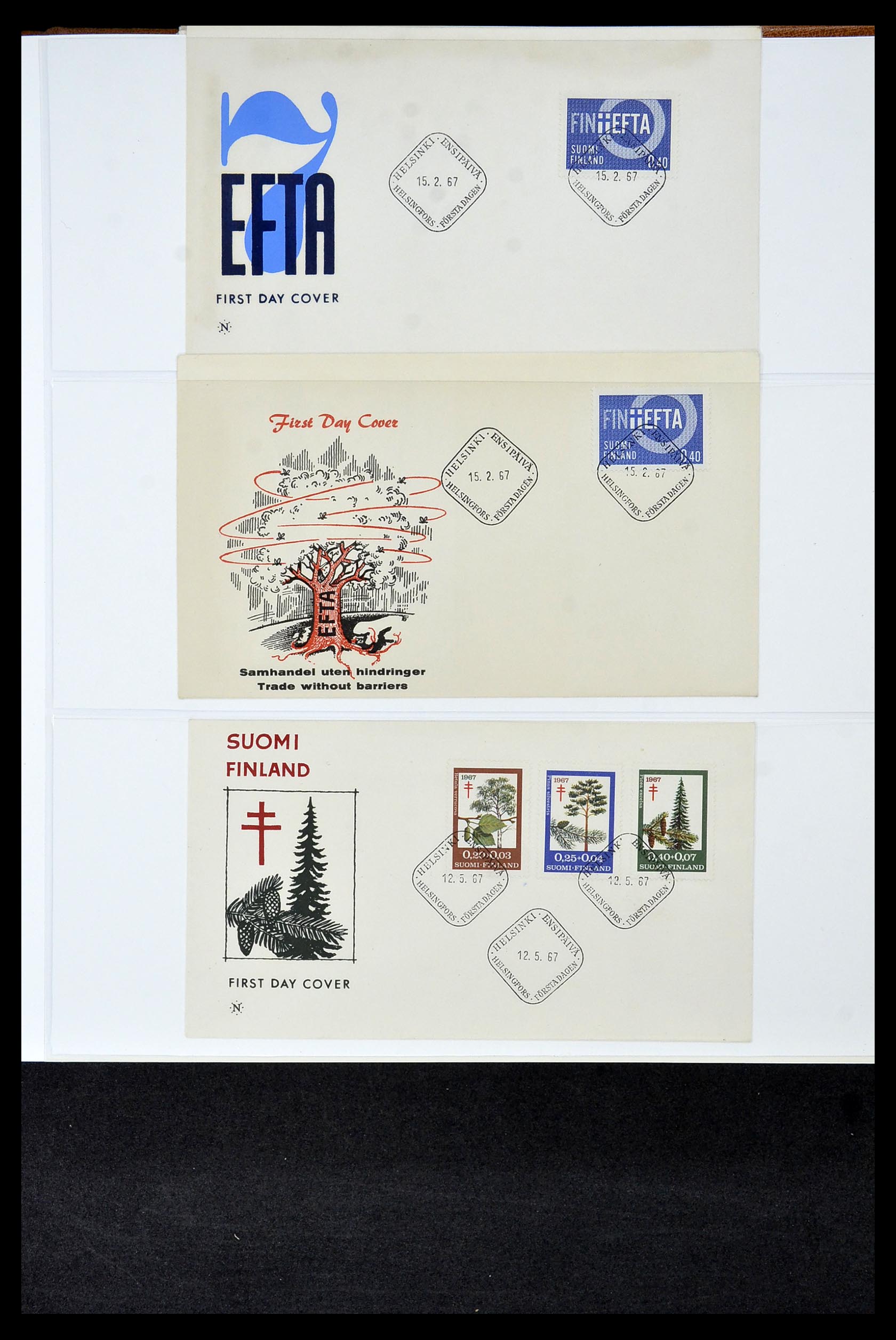 34956 154 - Postzegelverzameling 34956 Wereld brieven/FDC's 1880-1980.