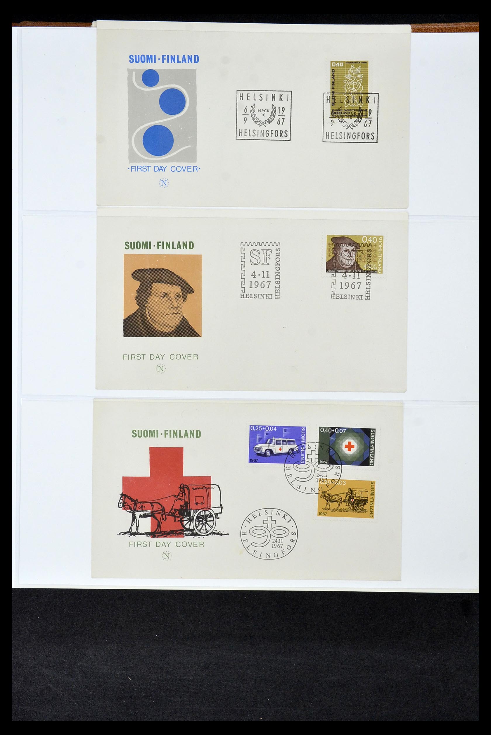 34956 157 - Postzegelverzameling 34956 Wereld brieven/FDC's 1880-1980.