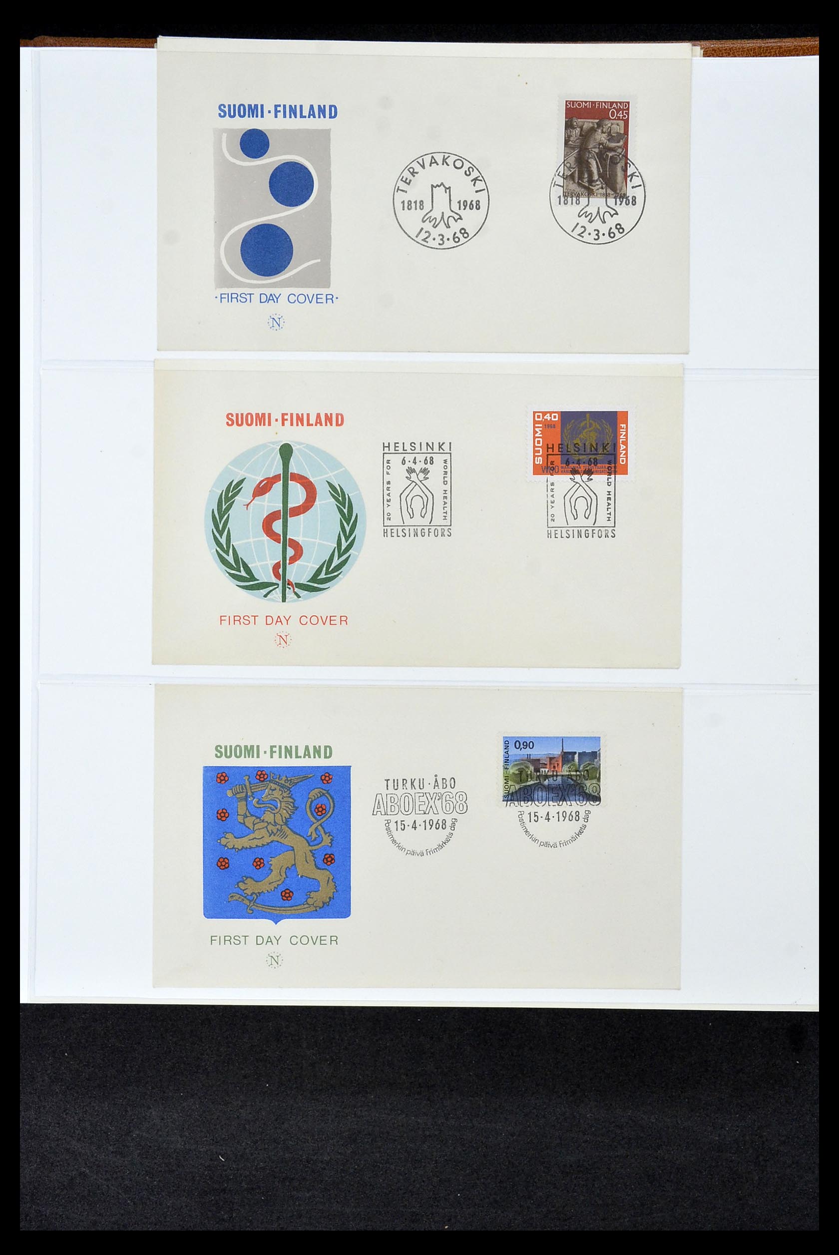 34956 158 - Postzegelverzameling 34956 Wereld brieven/FDC's 1880-1980.