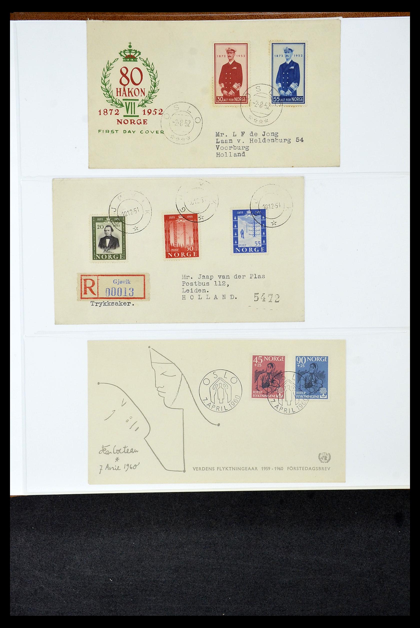 34956 171 - Postzegelverzameling 34956 Wereld brieven/FDC's 1880-1980.