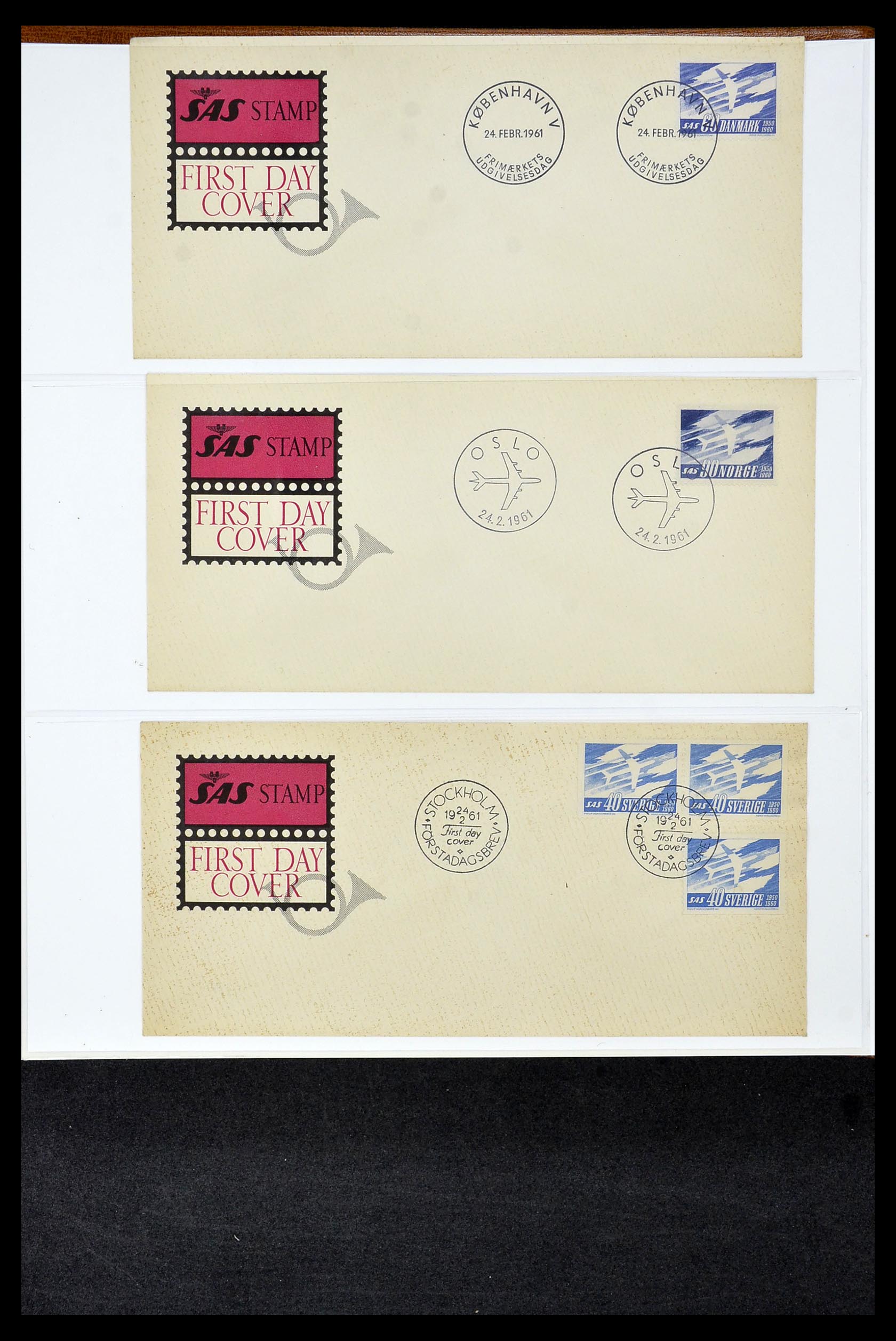 34956 185 - Postzegelverzameling 34956 Wereld brieven/FDC's 1880-1980.