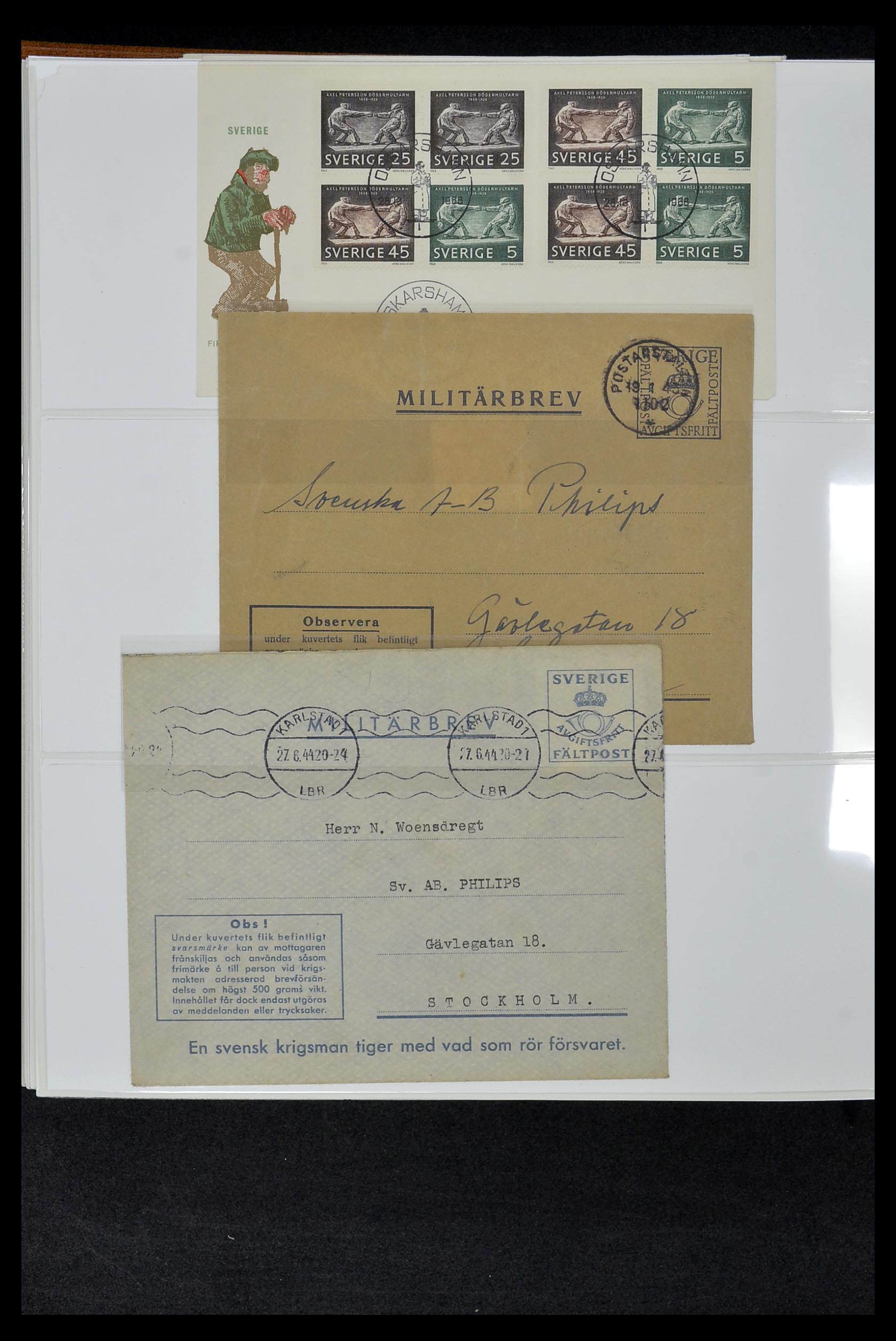 34956 200 - Postzegelverzameling 34956 Wereld brieven/FDC's 1880-1980.