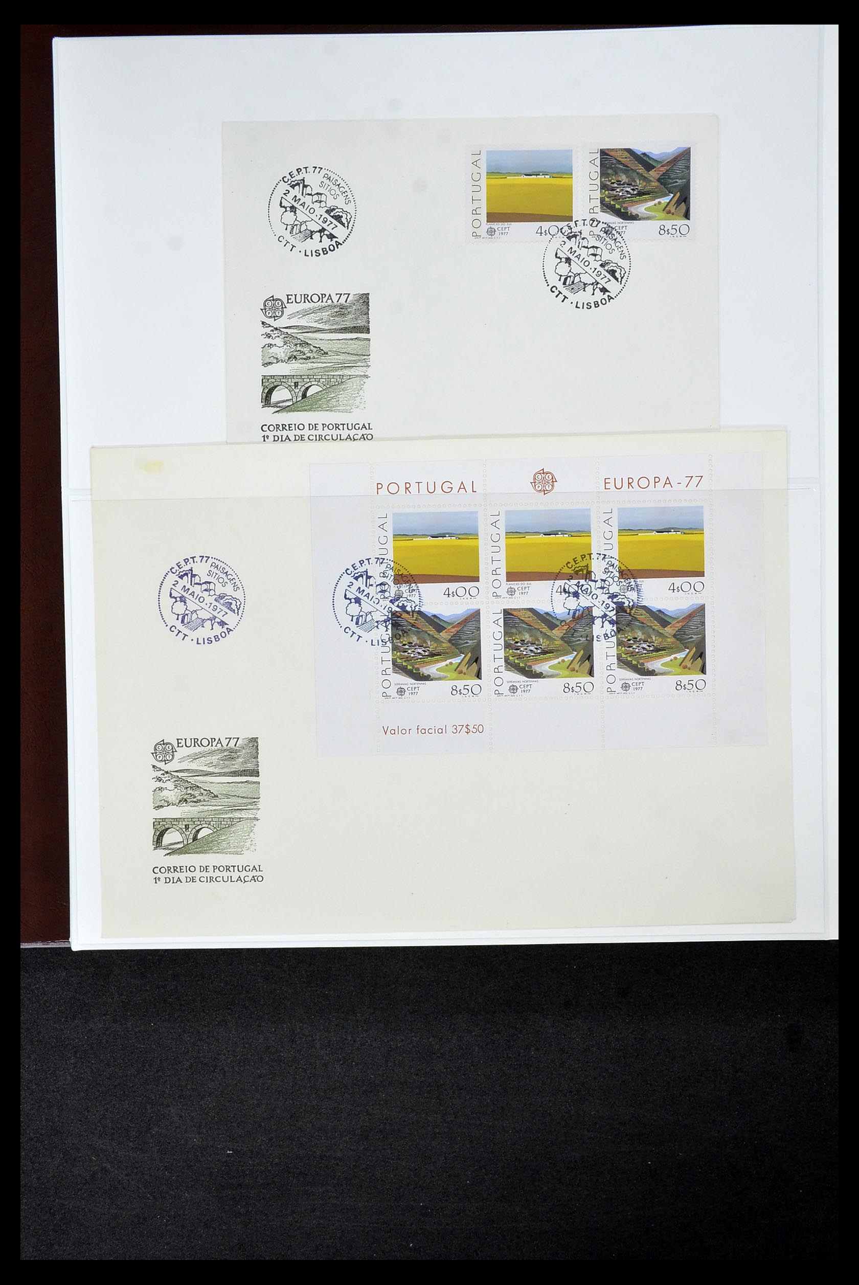 34956 609 - Postzegelverzameling 34956 Wereld brieven/FDC's 1880-1980.