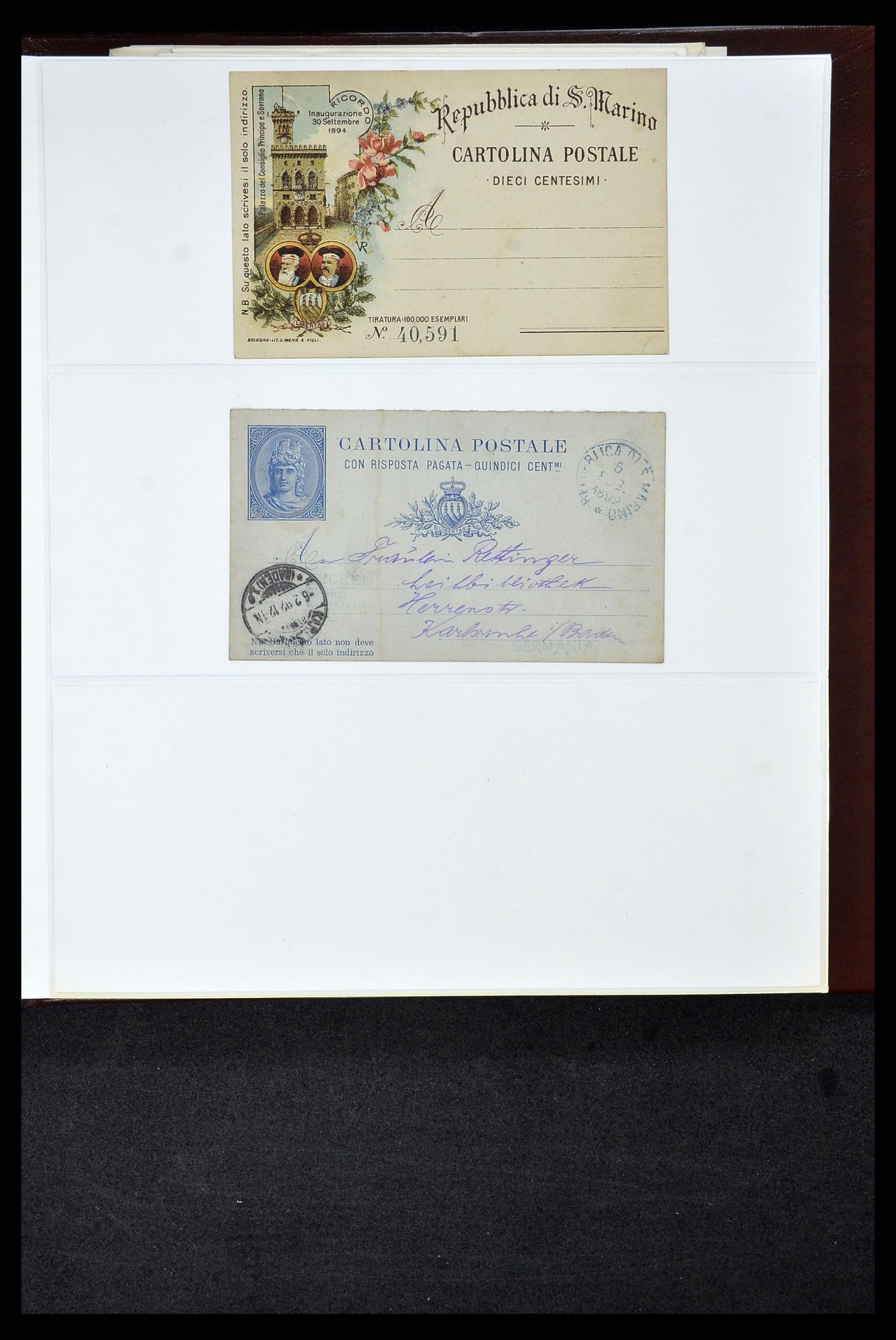 34956 611 - Postzegelverzameling 34956 Wereld brieven/FDC's 1880-1980.