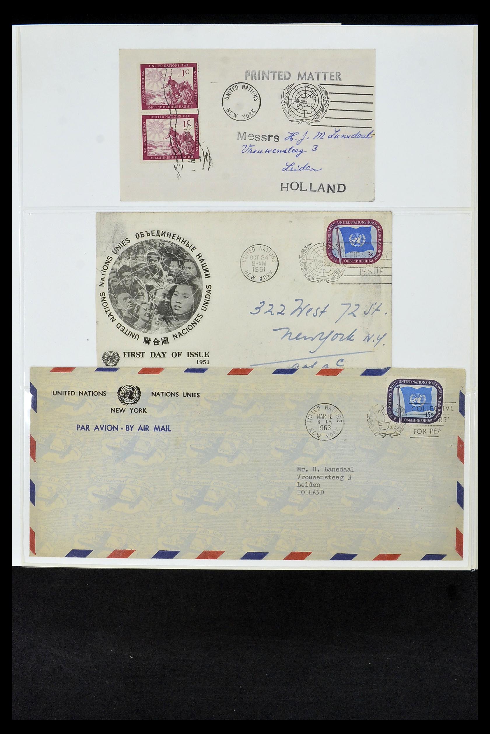 34956 635 - Postzegelverzameling 34956 Wereld brieven/FDC's 1880-1980.