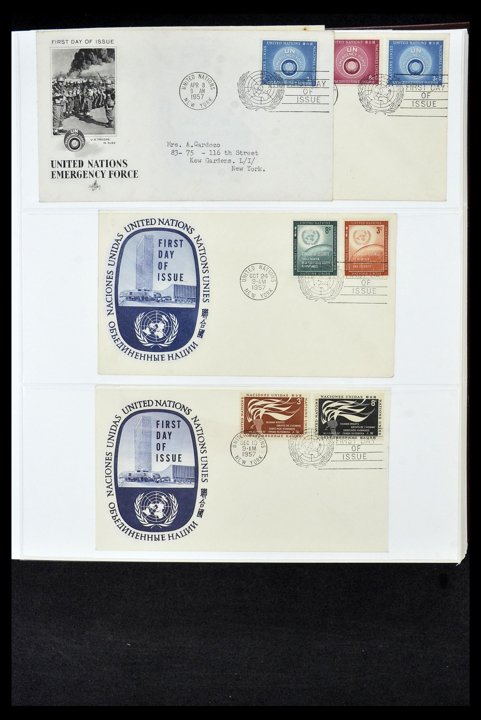 34956 636 - Postzegelverzameling 34956 Wereld brieven/FDC's 1880-1980.