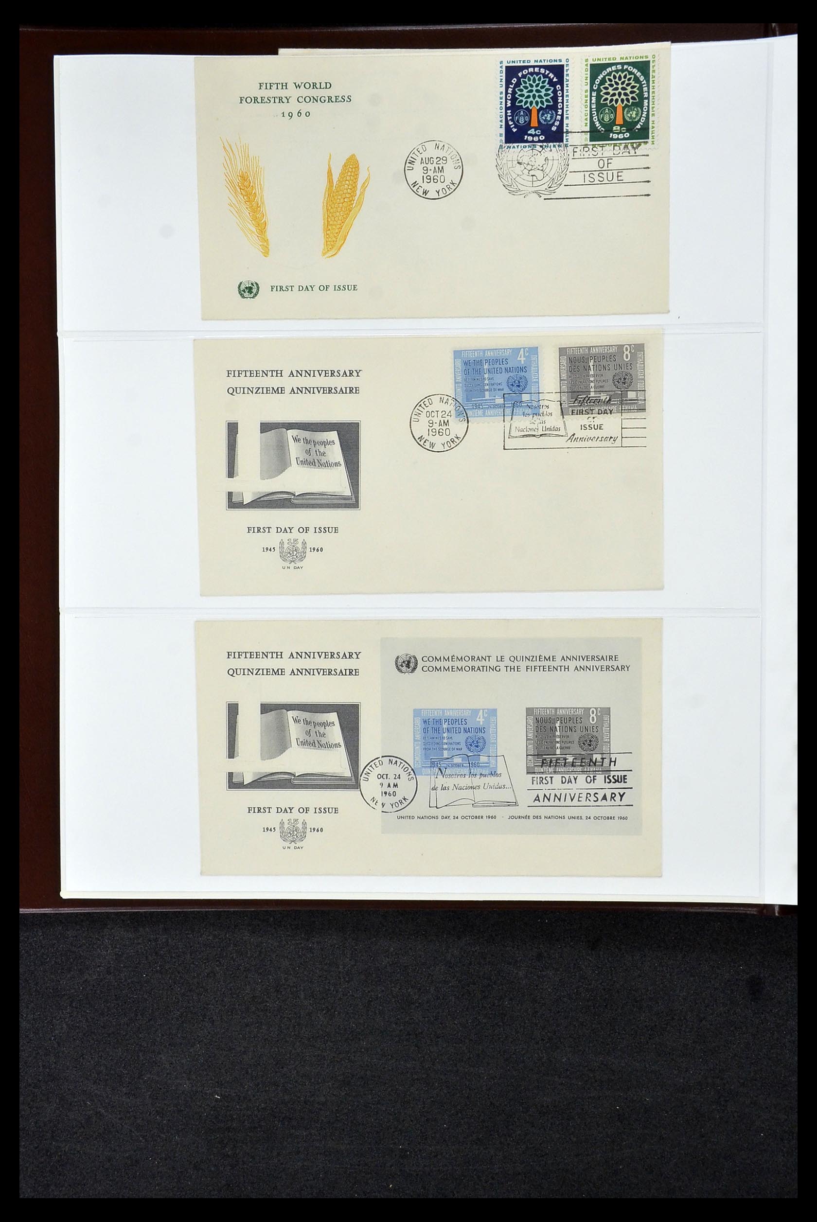 34956 642 - Postzegelverzameling 34956 Wereld brieven/FDC's 1880-1980.