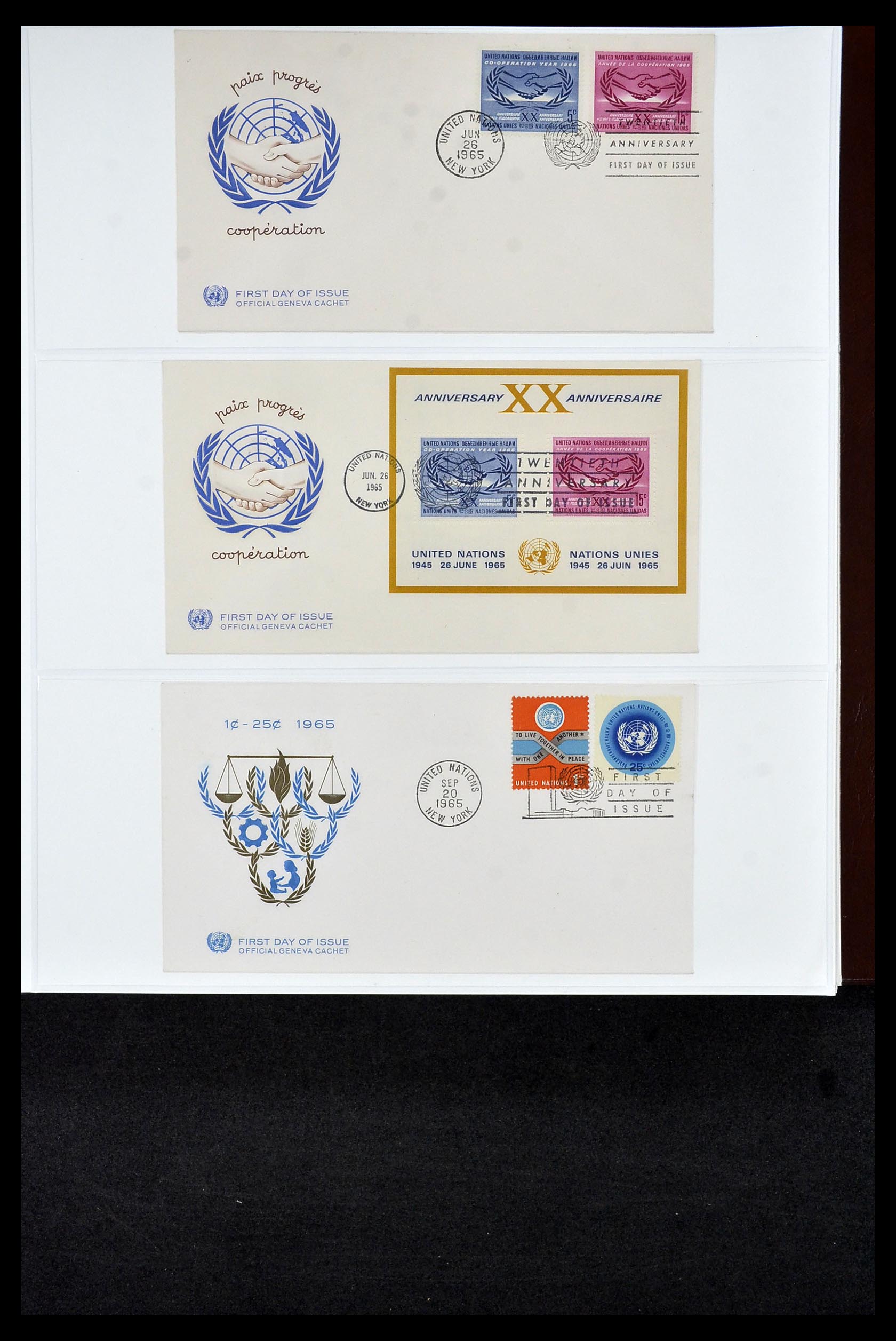 34956 652 - Postzegelverzameling 34956 Wereld brieven/FDC's 1880-1980.