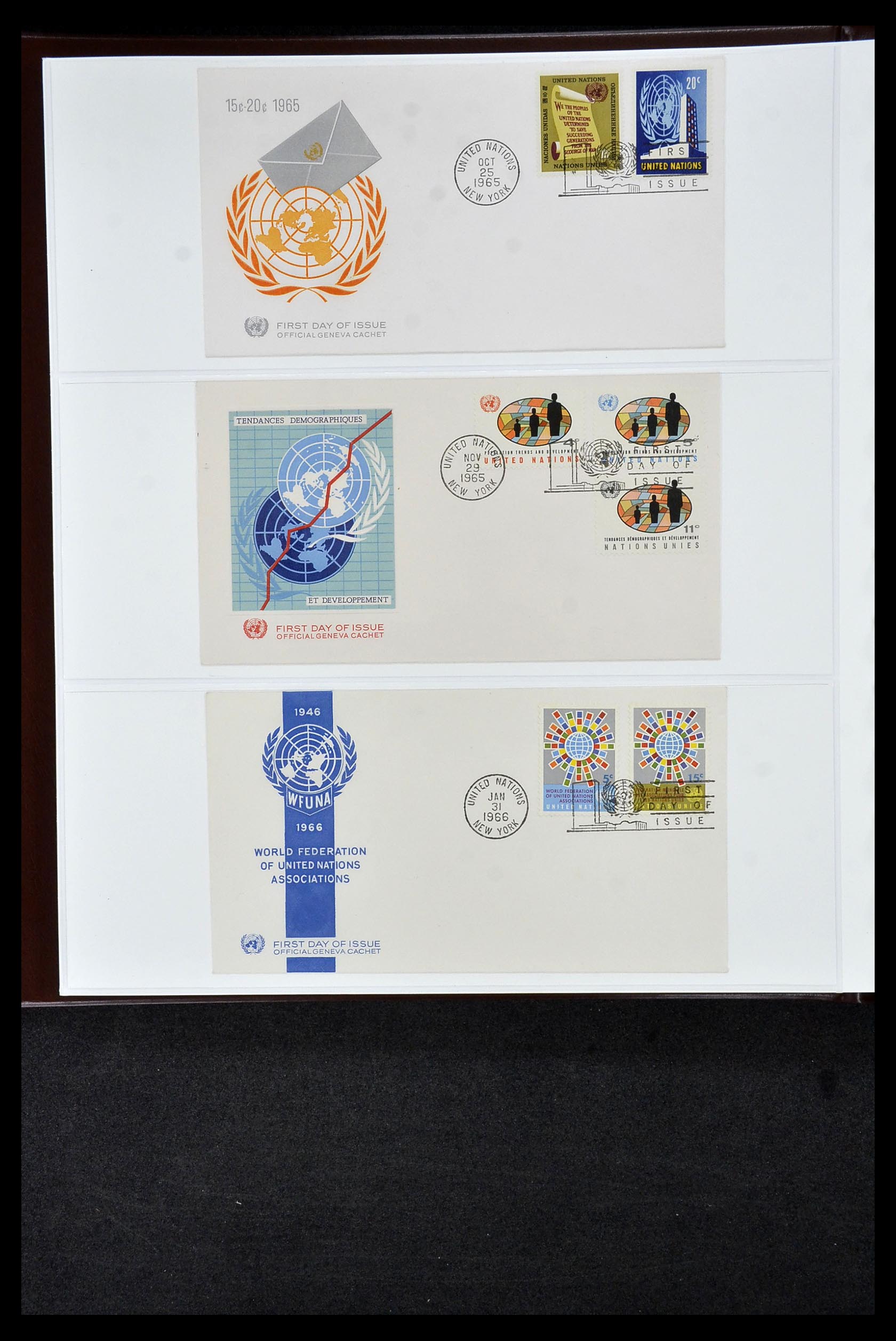 34956 654 - Postzegelverzameling 34956 Wereld brieven/FDC's 1880-1980.