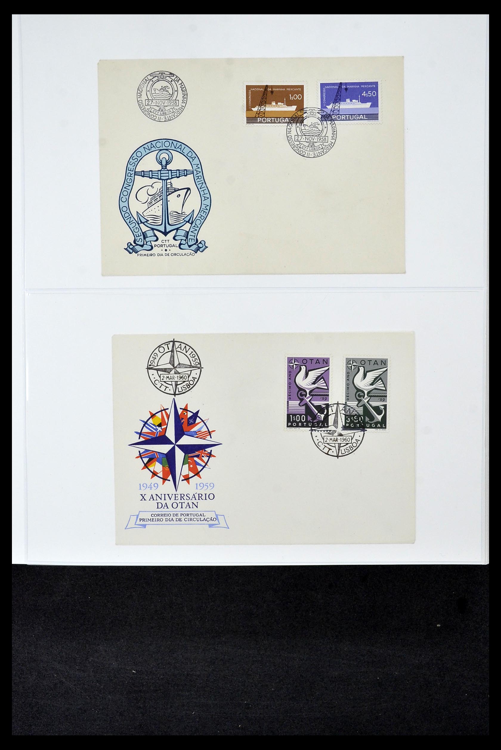 34956 689 - Postzegelverzameling 34956 Wereld brieven/FDC's 1880-1980.