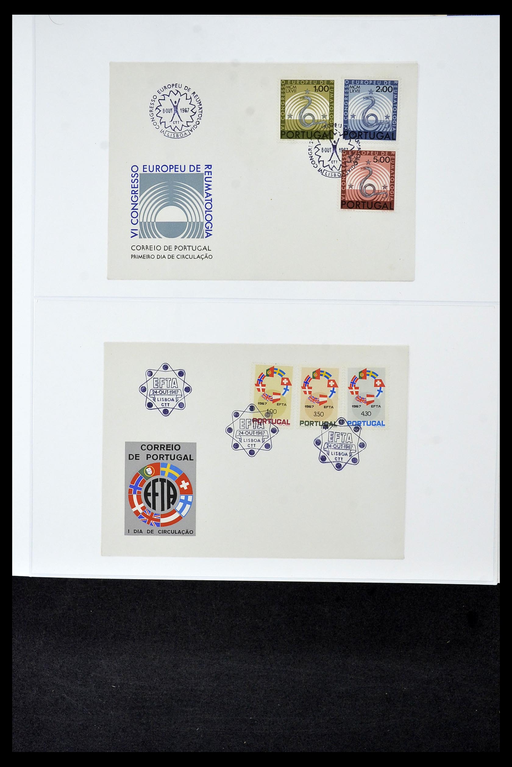 34956 694 - Postzegelverzameling 34956 Wereld brieven/FDC's 1880-1980.