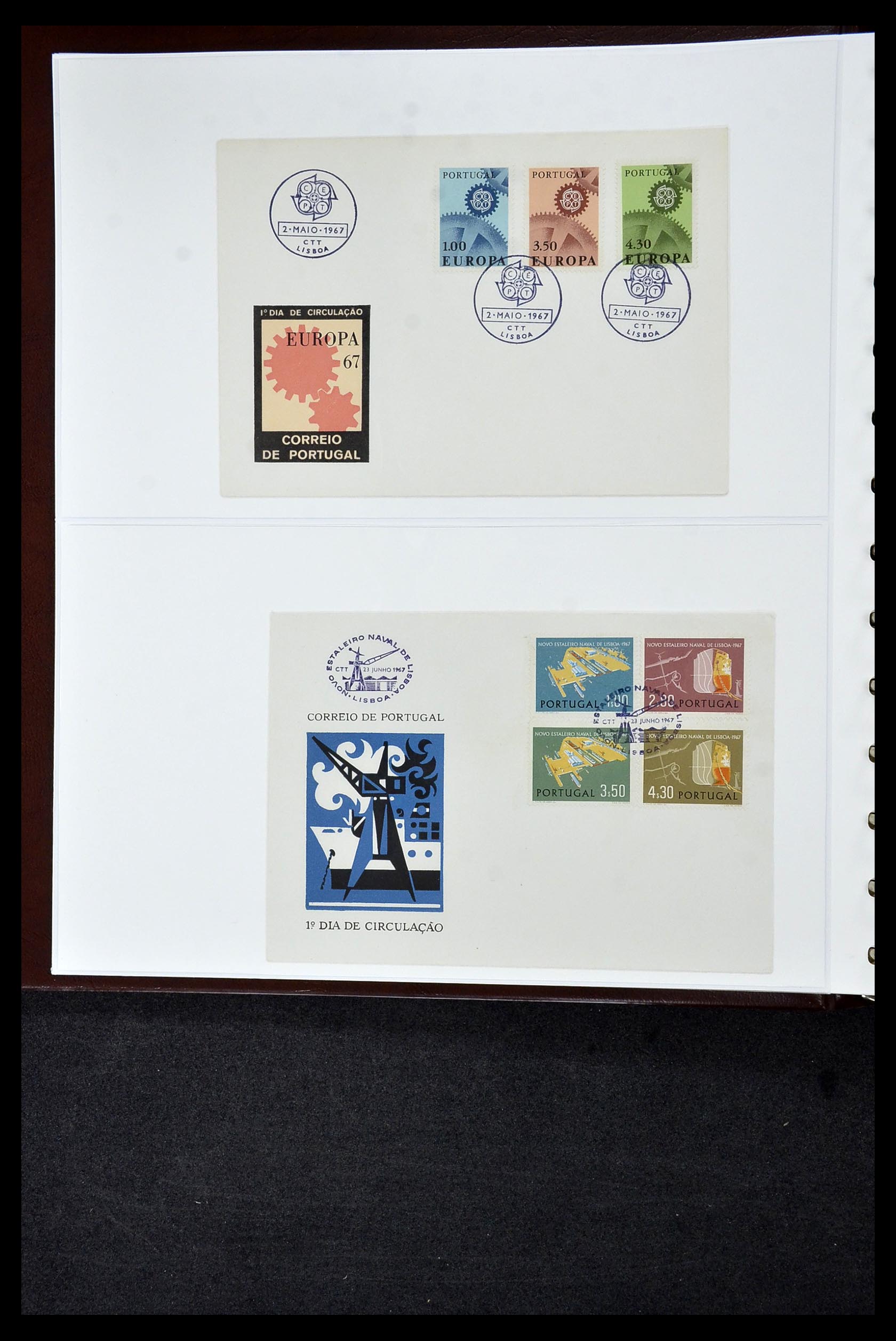 34956 695 - Postzegelverzameling 34956 Wereld brieven/FDC's 1880-1980.