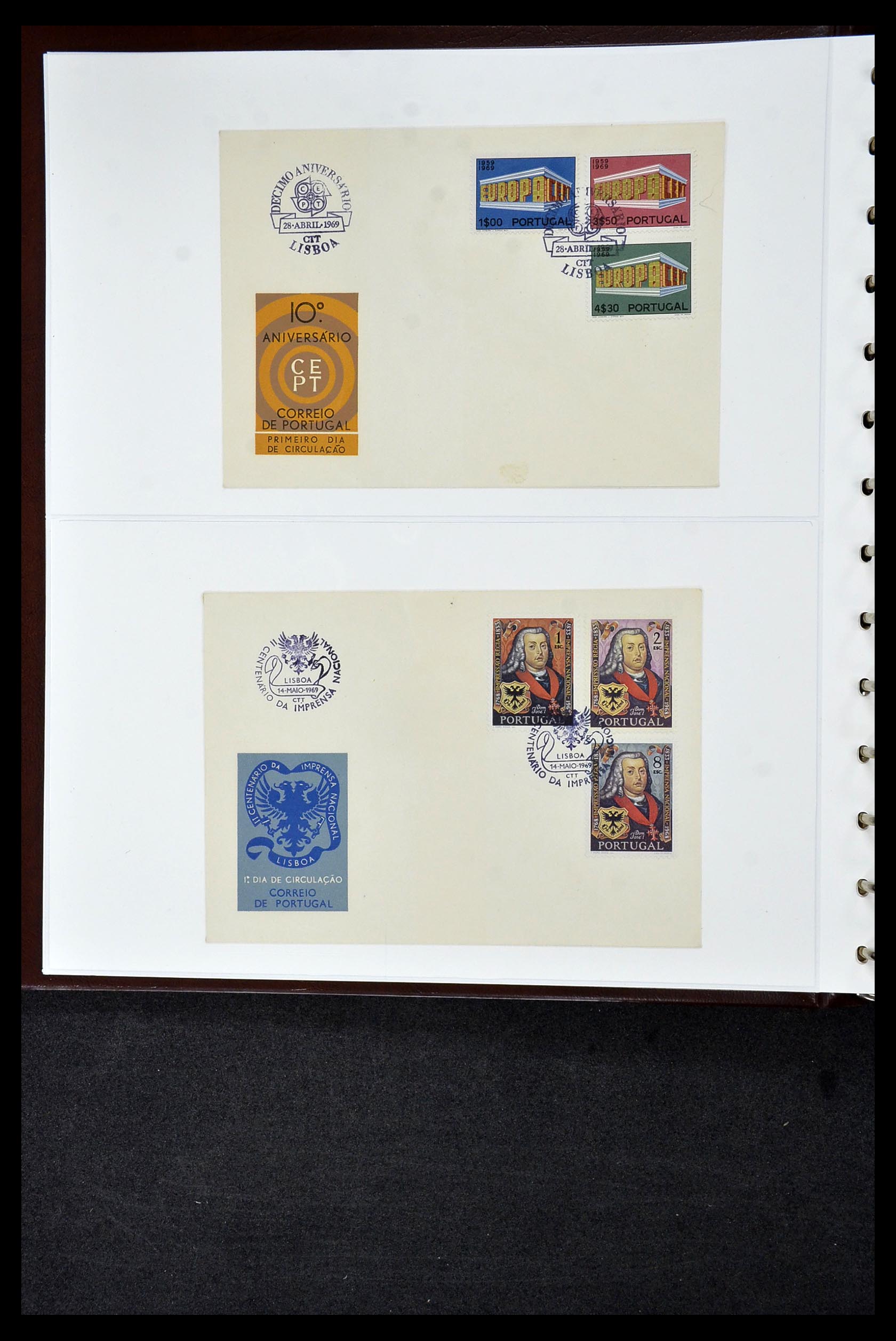 34956 696 - Postzegelverzameling 34956 Wereld brieven/FDC's 1880-1980.