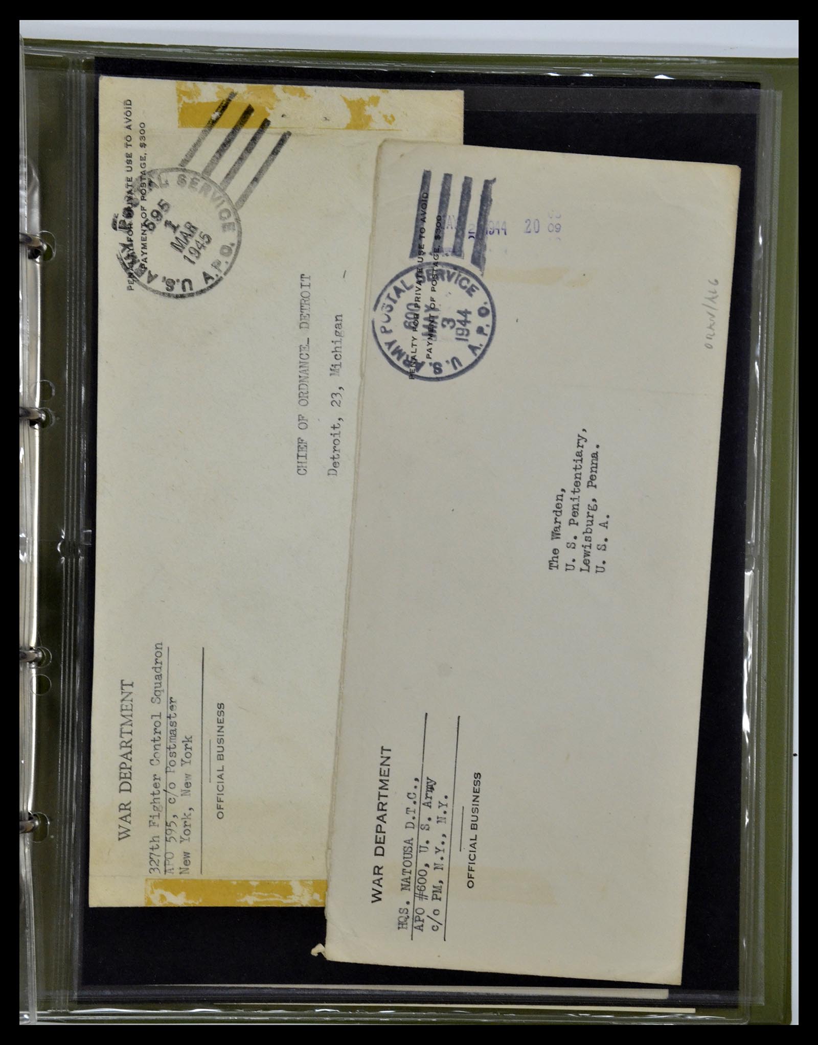 34960 023 - Postzegelverzameling 34960 USA veldpost brieven 1941-1973.