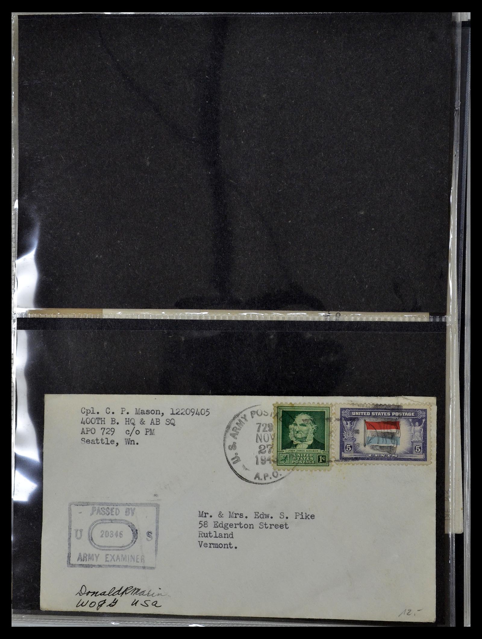 34960 031 - Postzegelverzameling 34960 USA veldpost brieven 1941-1973.