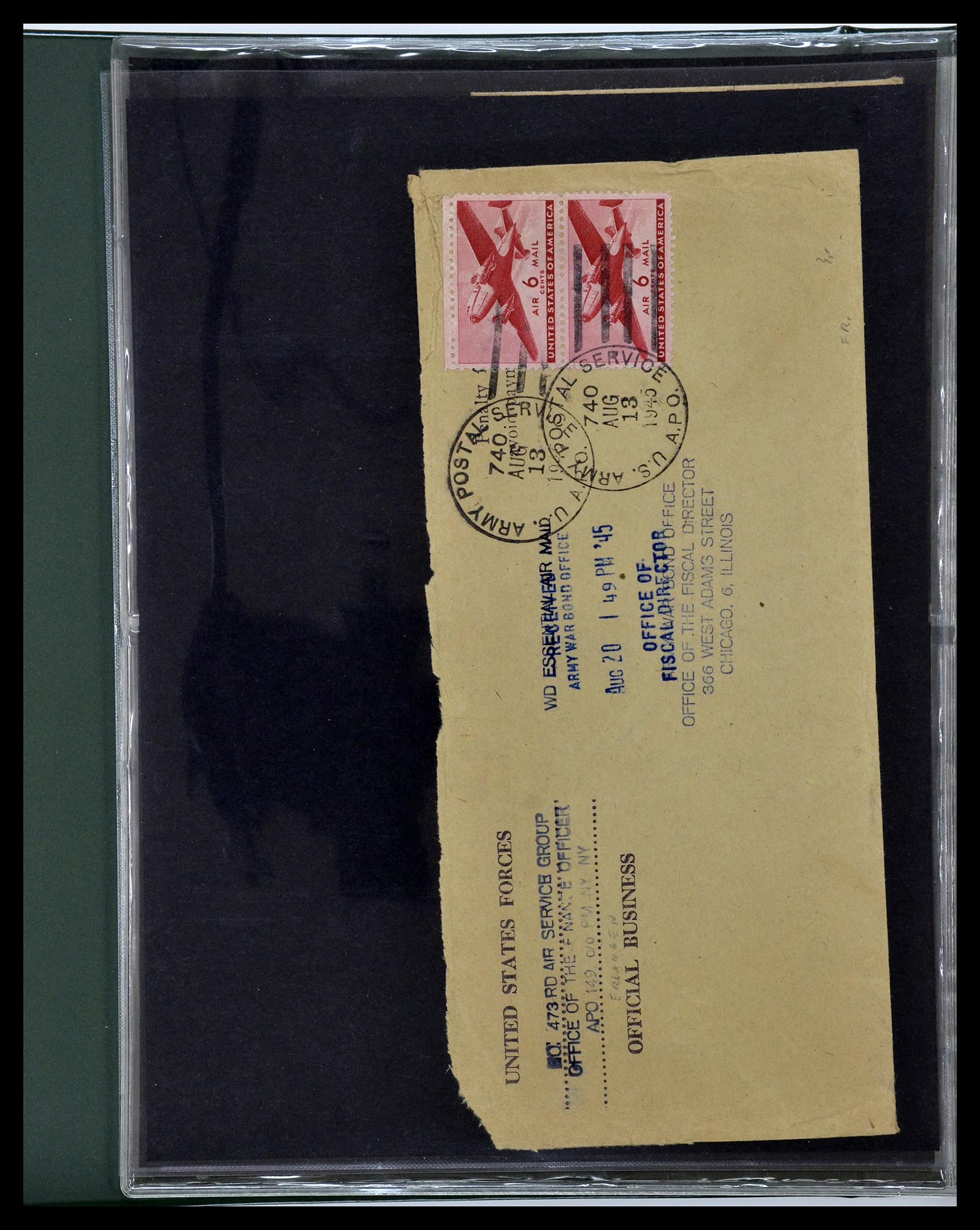 34960 035 - Postzegelverzameling 34960 USA veldpost brieven 1941-1973.