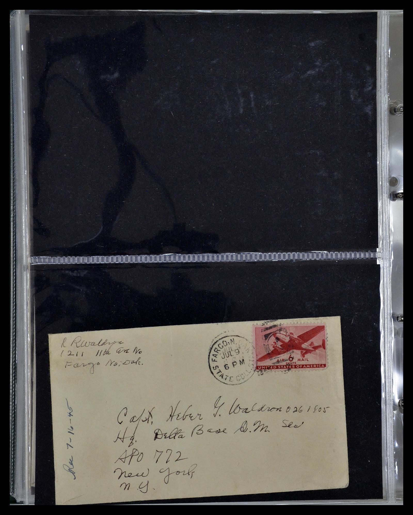 34960 056 - Postzegelverzameling 34960 USA veldpost brieven 1941-1973.