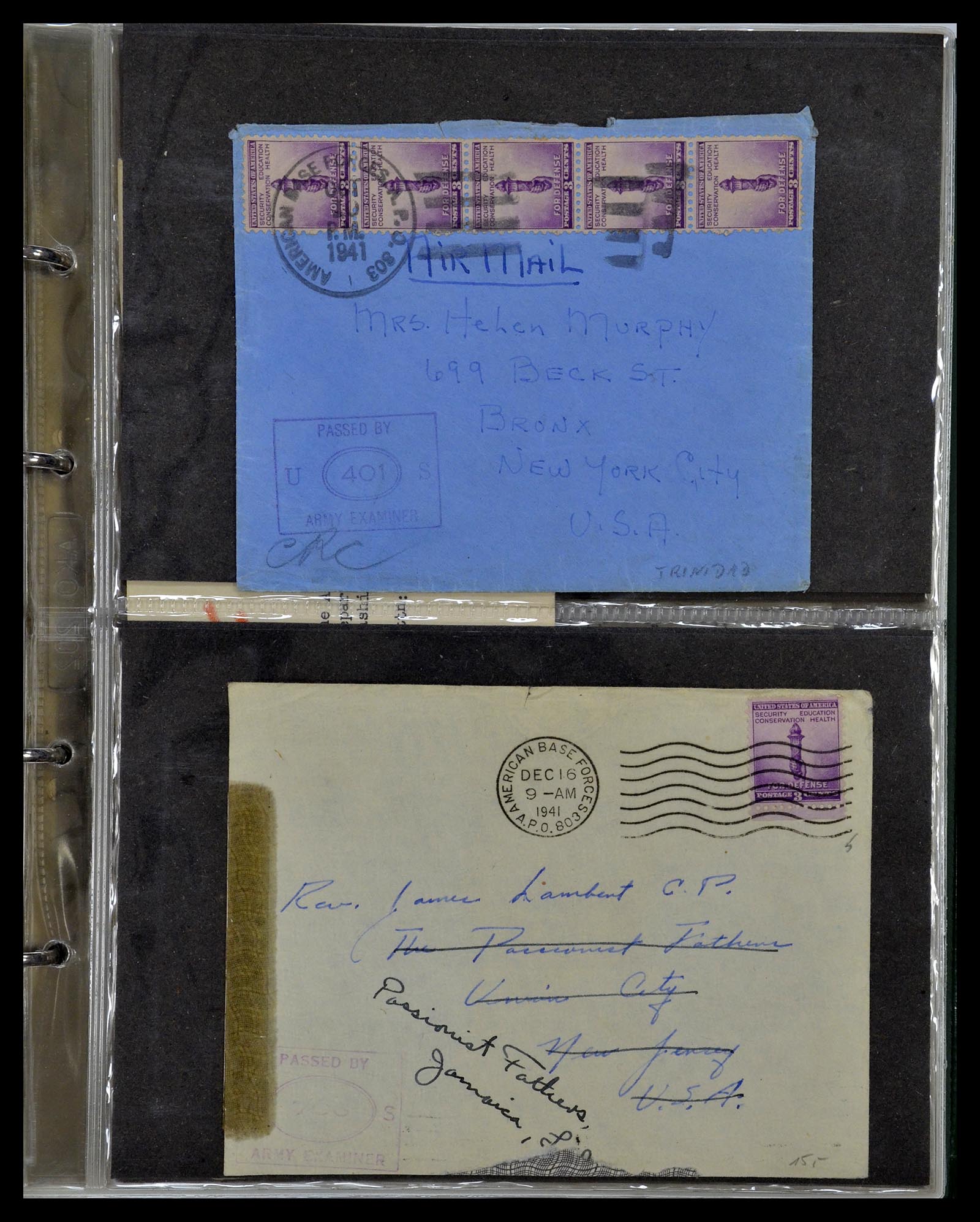 34960 066 - Postzegelverzameling 34960 USA veldpost brieven 1941-1973.