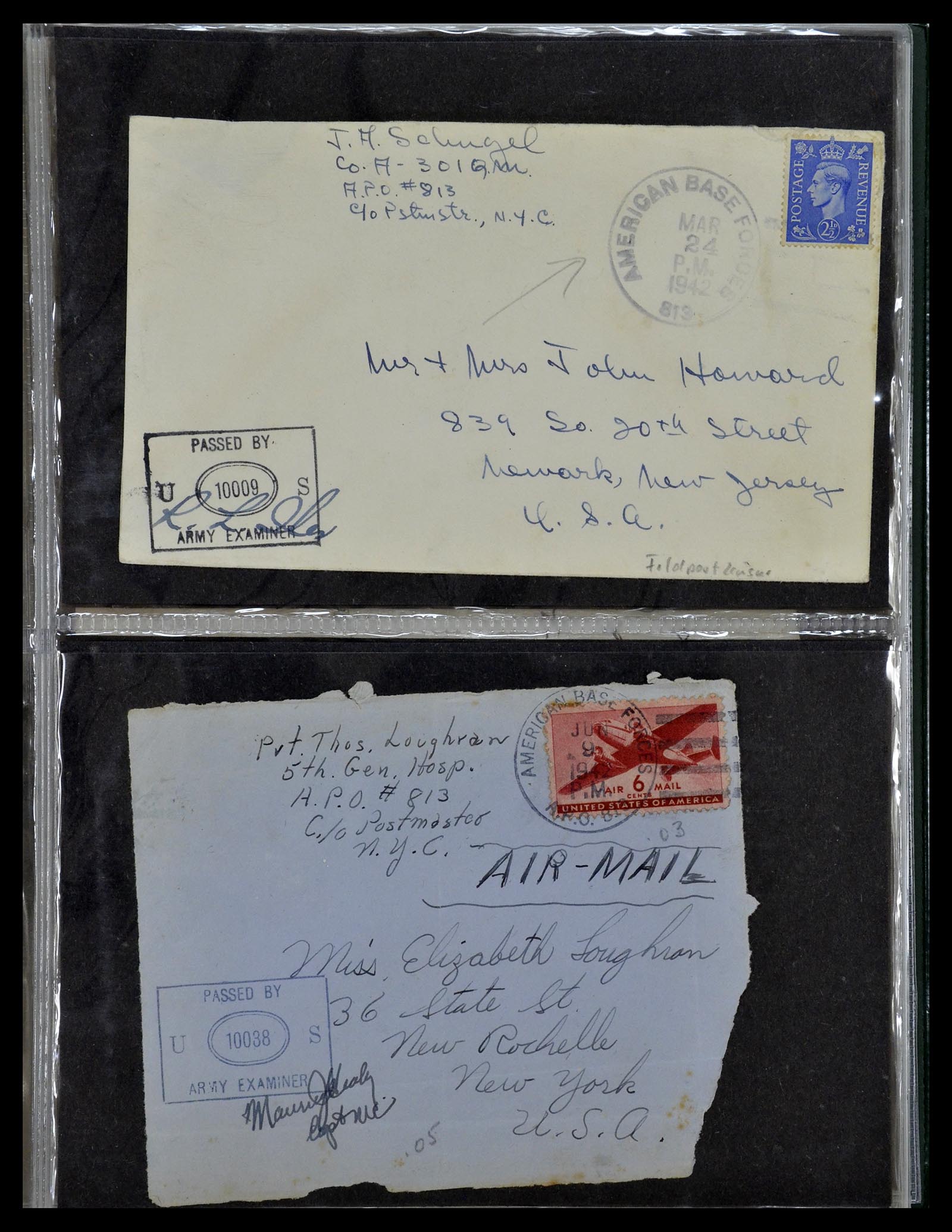 34960 070 - Postzegelverzameling 34960 USA veldpost brieven 1941-1973.