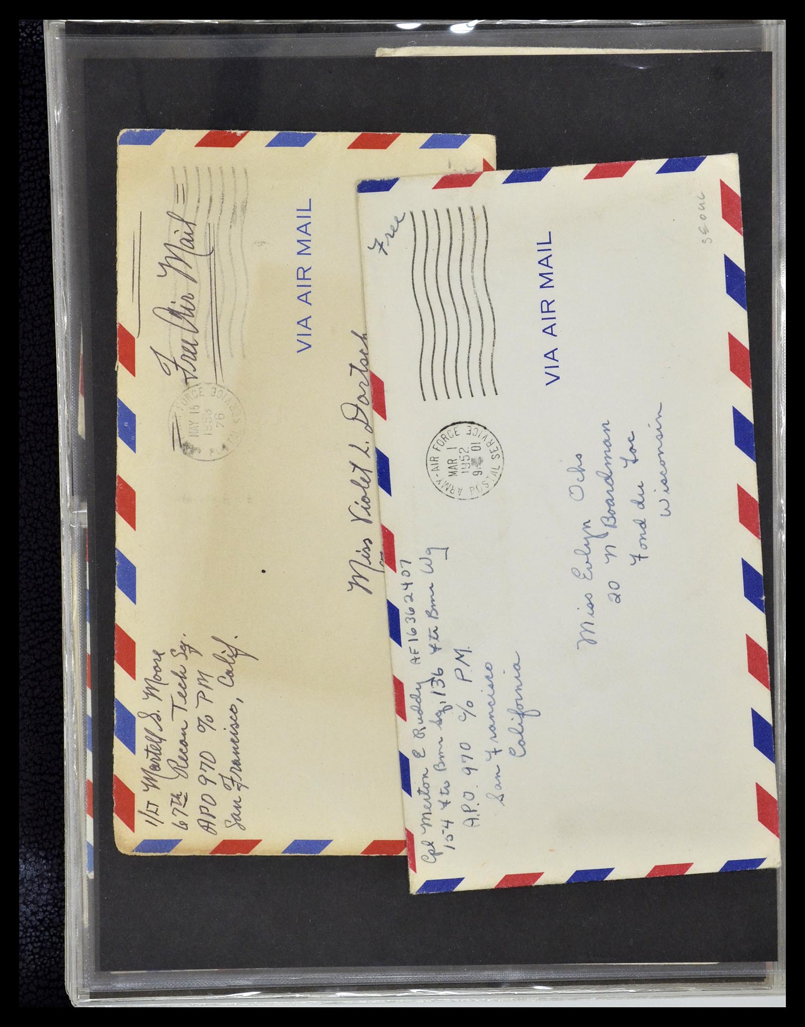 34960 119 - Postzegelverzameling 34960 USA veldpost brieven 1941-1973.